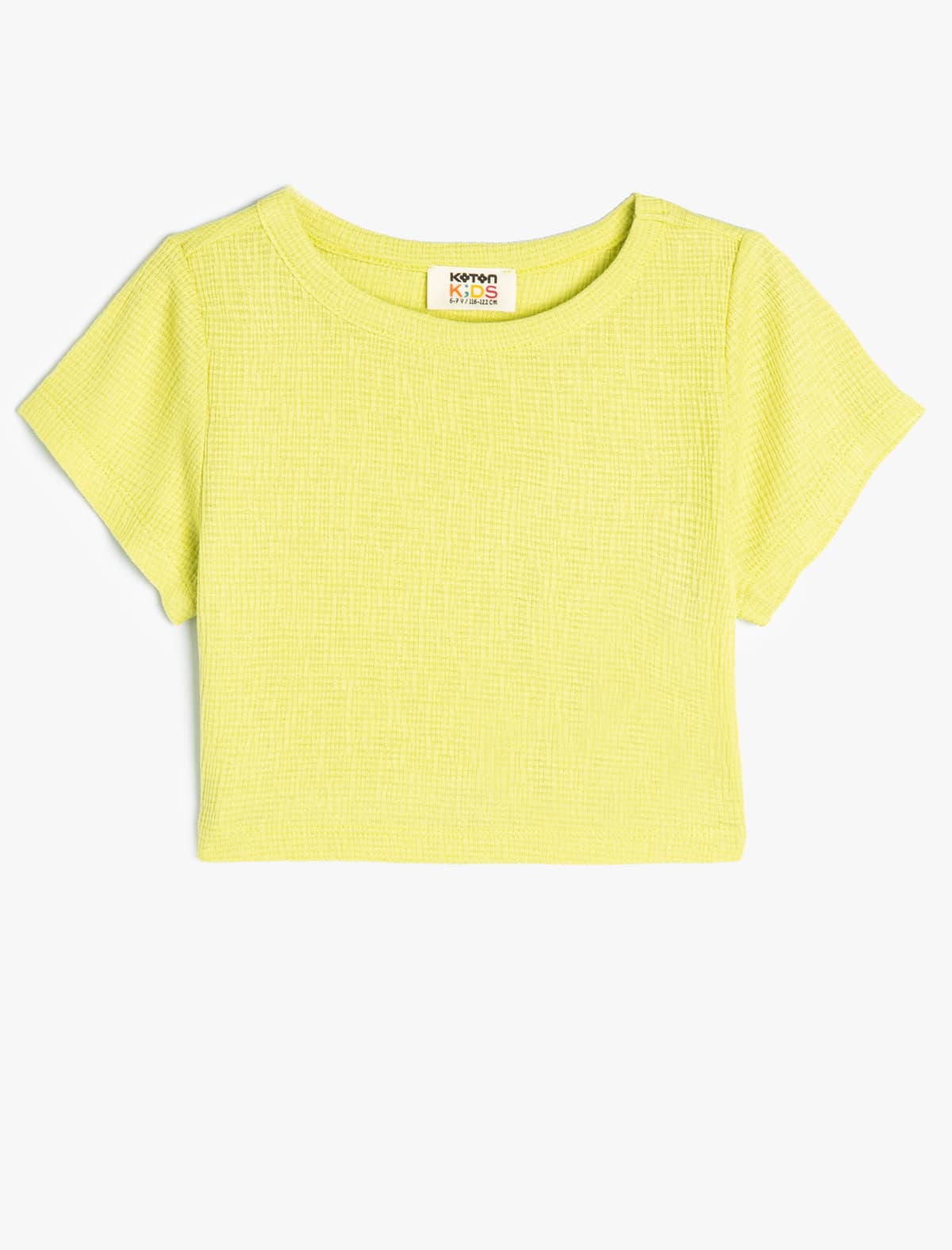 T-shirt Teksturalı Viskoz Parça Qısaqol Yaka