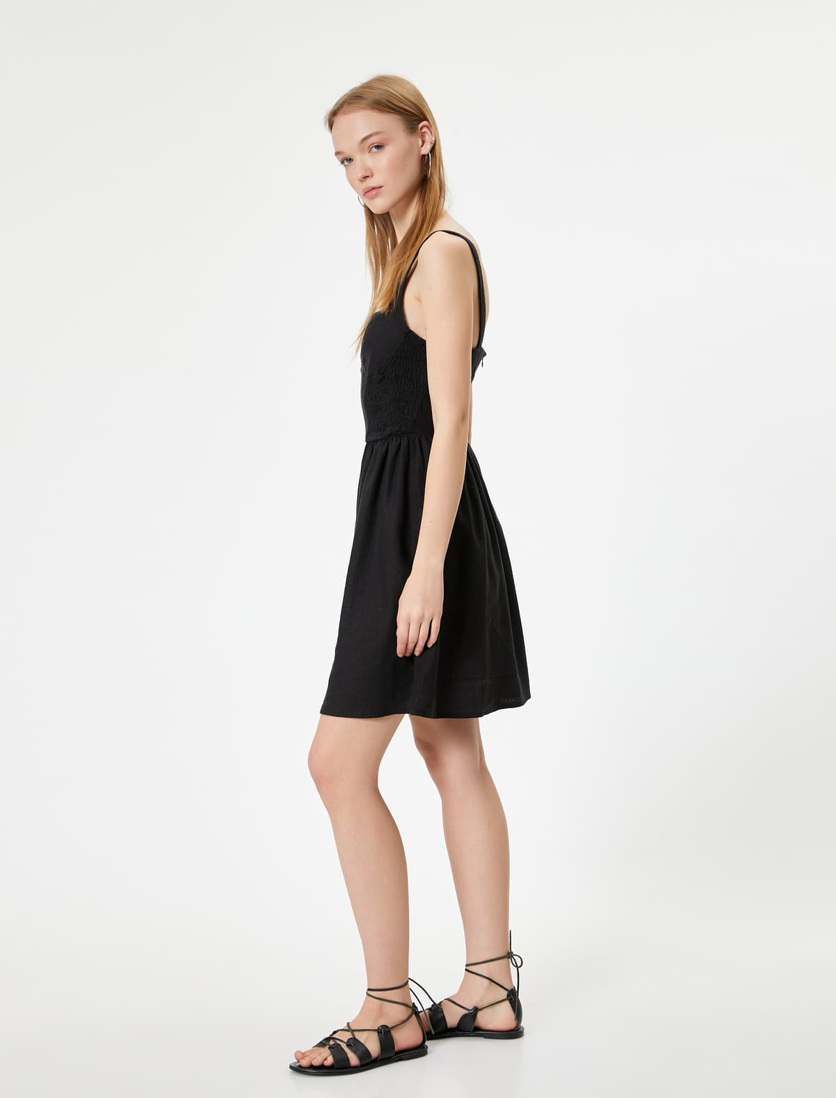 Mini Don Kətan Qarışığı Gimped Kəmər Slim Fit