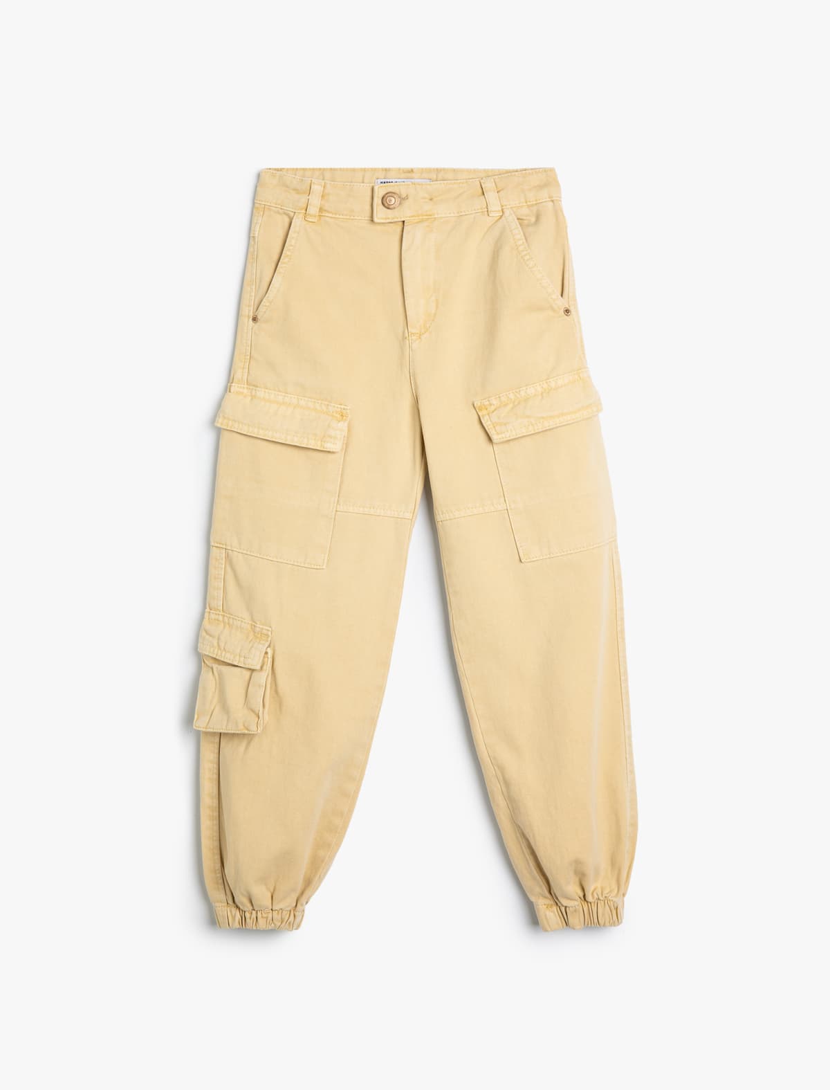 Jogger Cargo Cib Düyməli Pambıq Şalvar