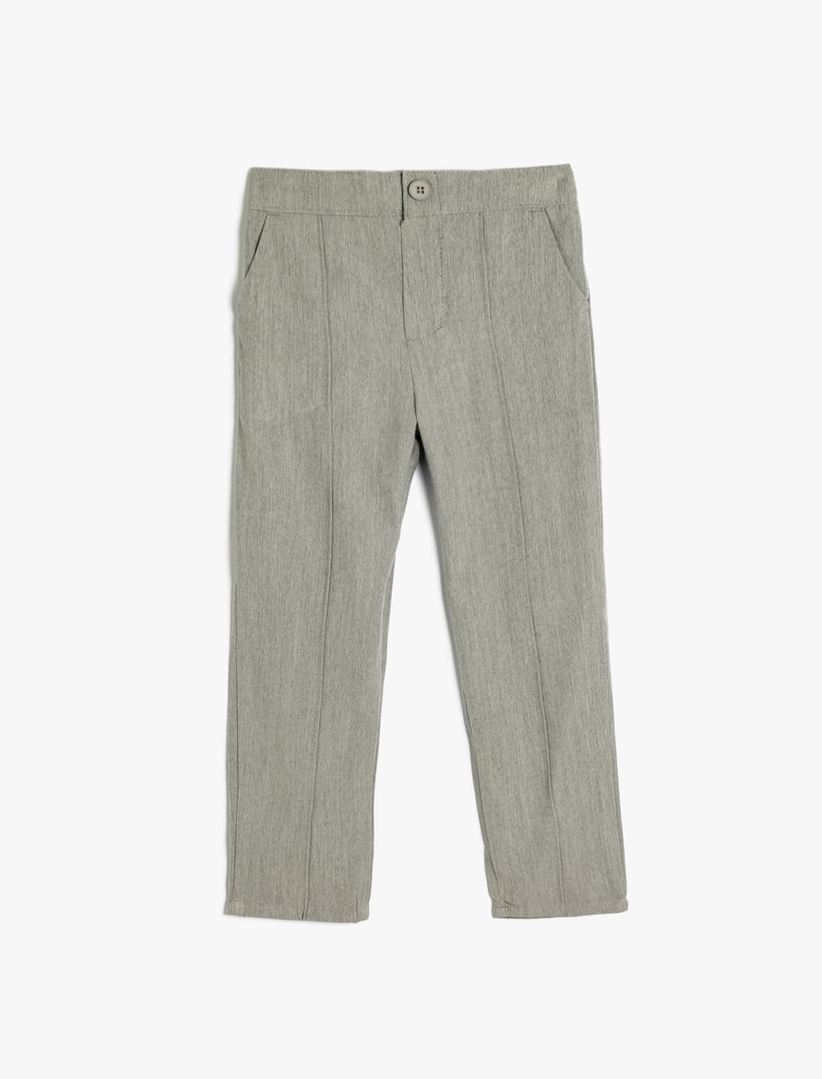 Cib Detaylı Slim Fit Viskoz Qarışığı Chino Şalvar