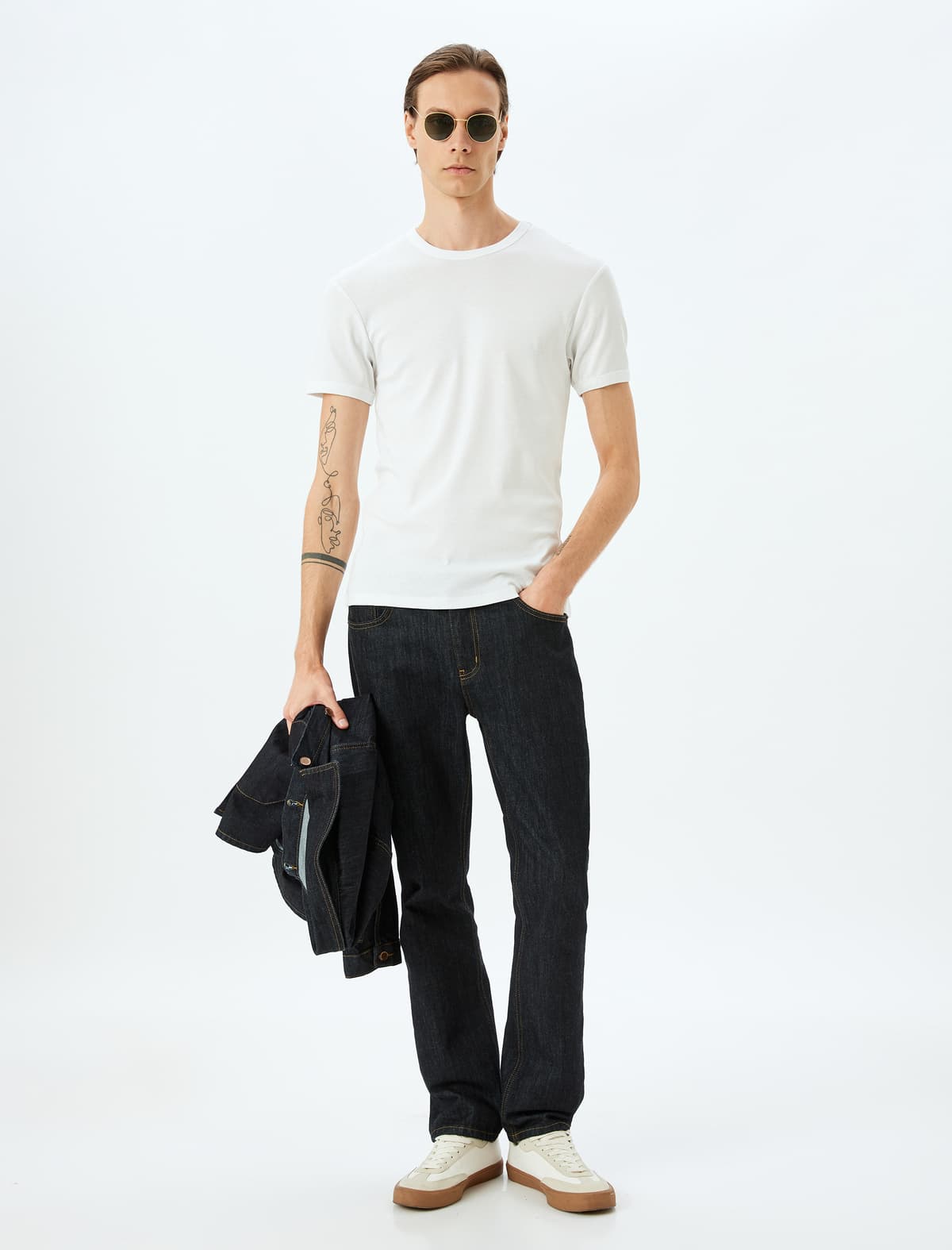 Qısaqol Bisiklet Yaxa Pambıqlı Slim Fit Tişört