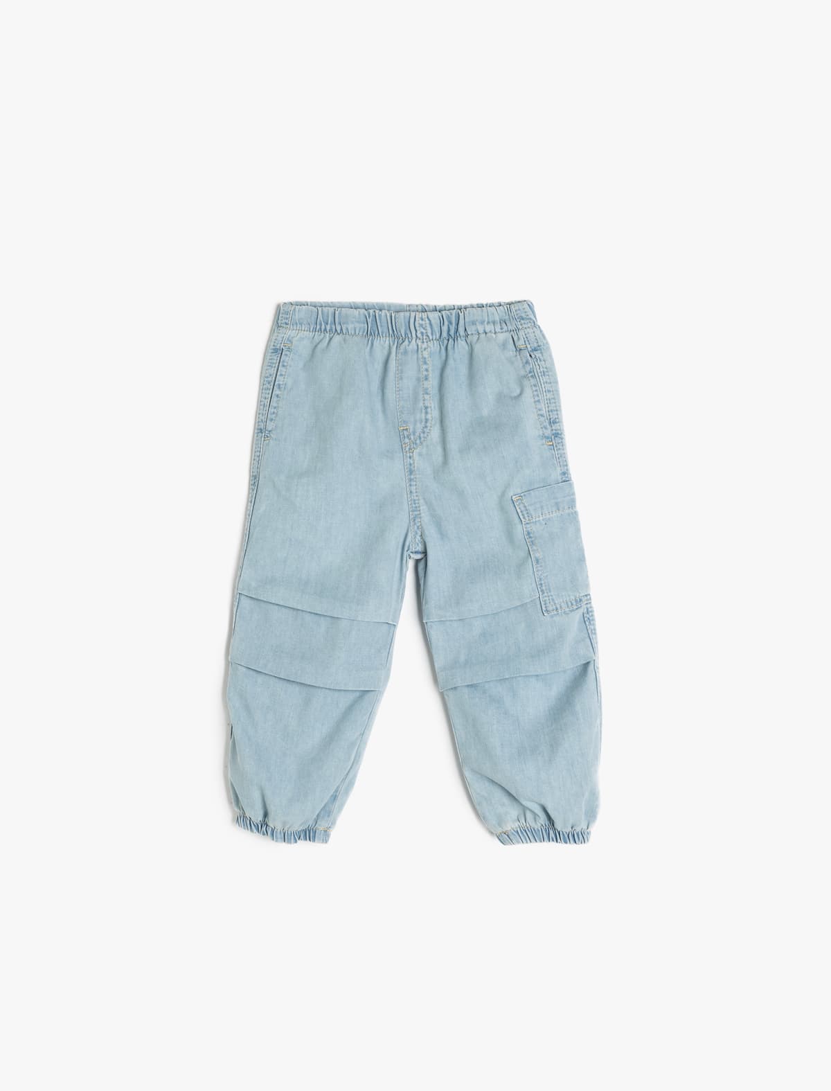 Pambıqlı Paraşüt Denim Şalvar
