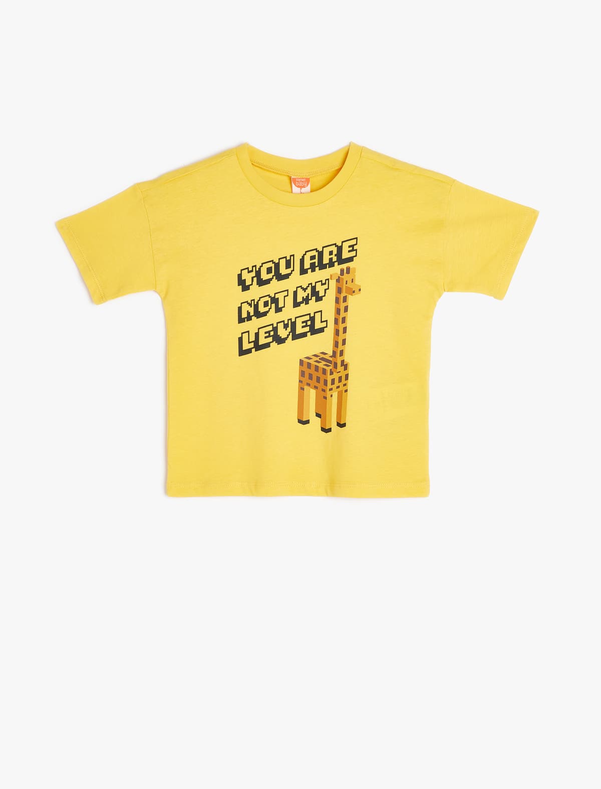 Oyun Temalı Çap Pambıq Qısaqol T-Shirt