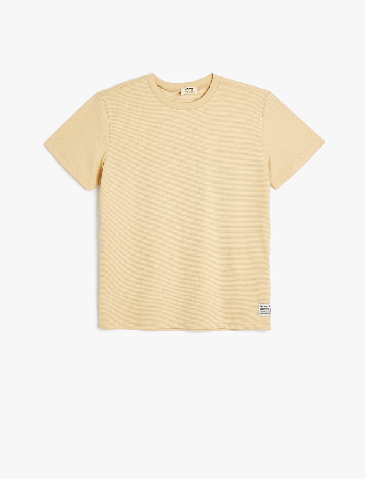 Pambıqdan Qısaqol Yaxalı Böyük Boy Basic T-shirt