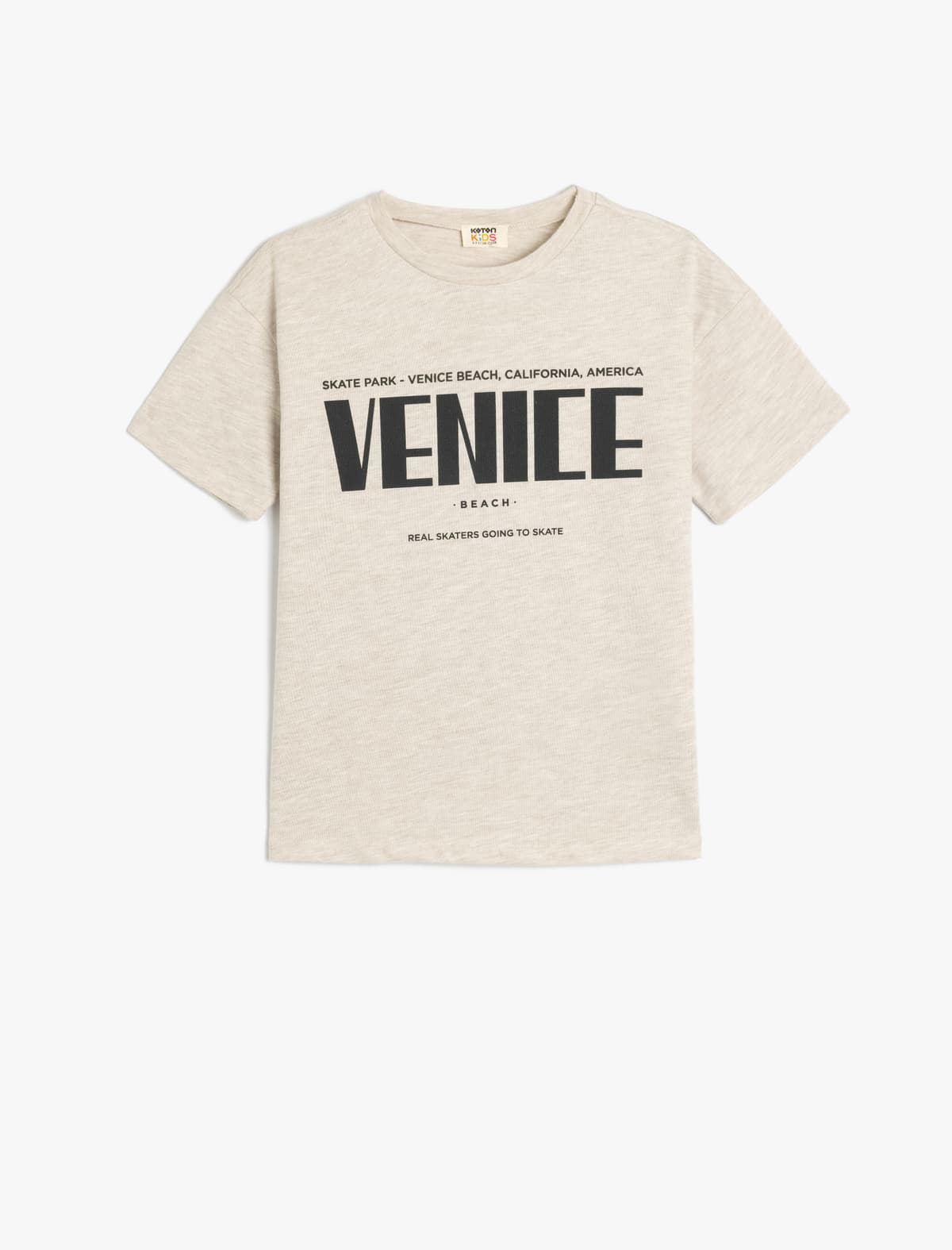 Pambıq Sloqanı Çaplı Qısaqol Yakalı T-shirt