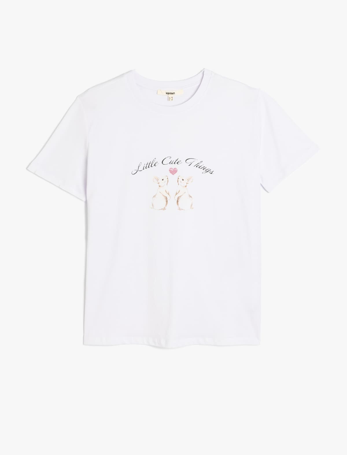 Pambıqdan Qısaqol Yakalı Çaplı T-shirt