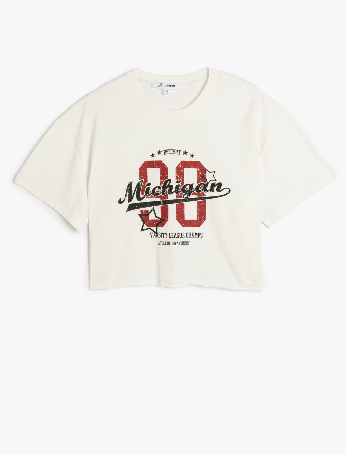 Kollec Çaplı Qısaqol Kroplu T-Shirt