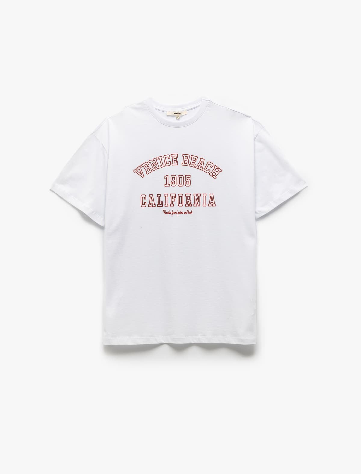 Pambıq Çaplı Qısaqol Qısaqol Yakalı Qadın T-shirti