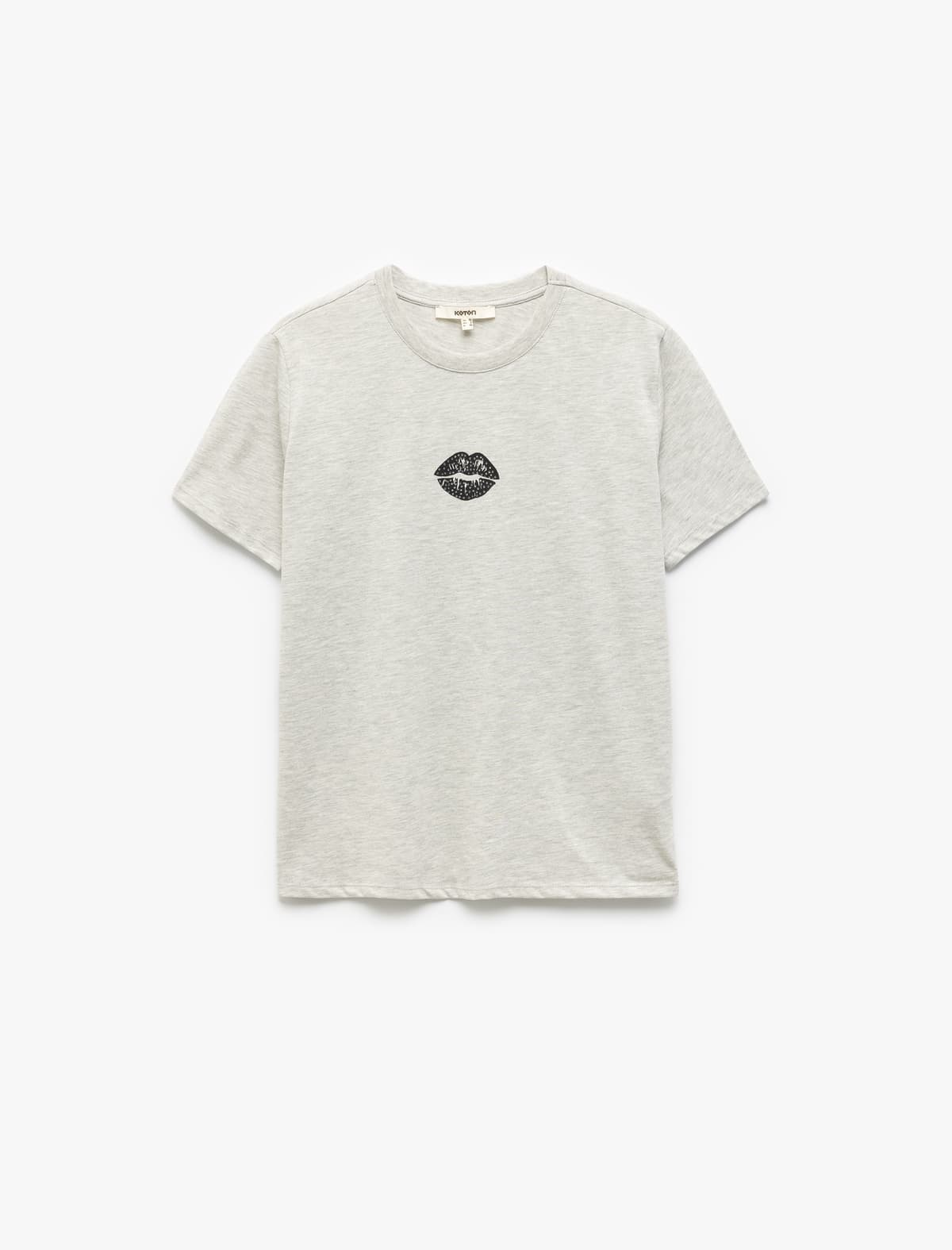 Ekipaj Yakalı Qısaqol Çaplı T-Shirt