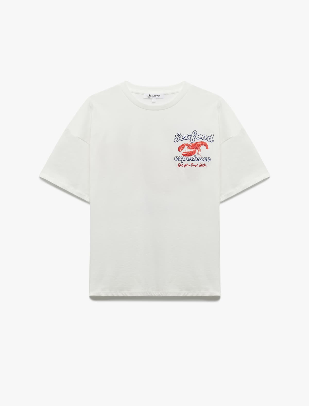 Qısaqol Relaxed Cut Cotton Crew Boyun Çaplı T-shirt