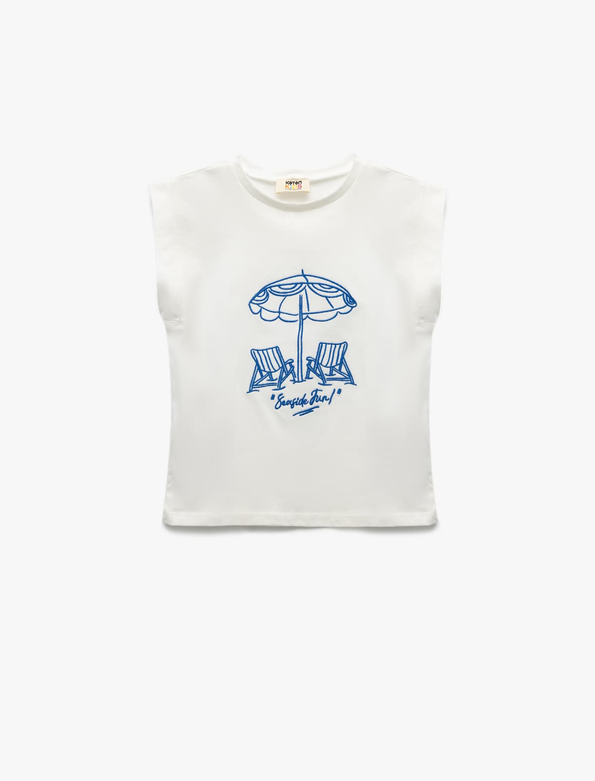 Crew Yaka Qısaqol Pambıq Çaplı T-shirt
