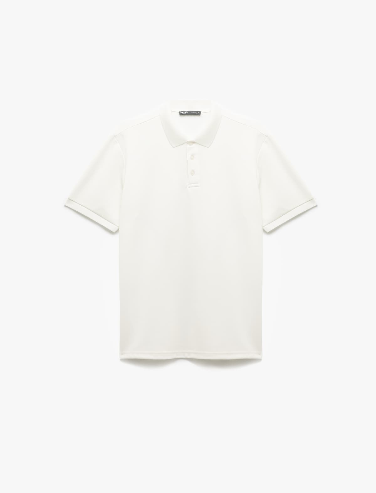 Pique Fabric Qısaqol Slim Fit Polo Yakalı köynək