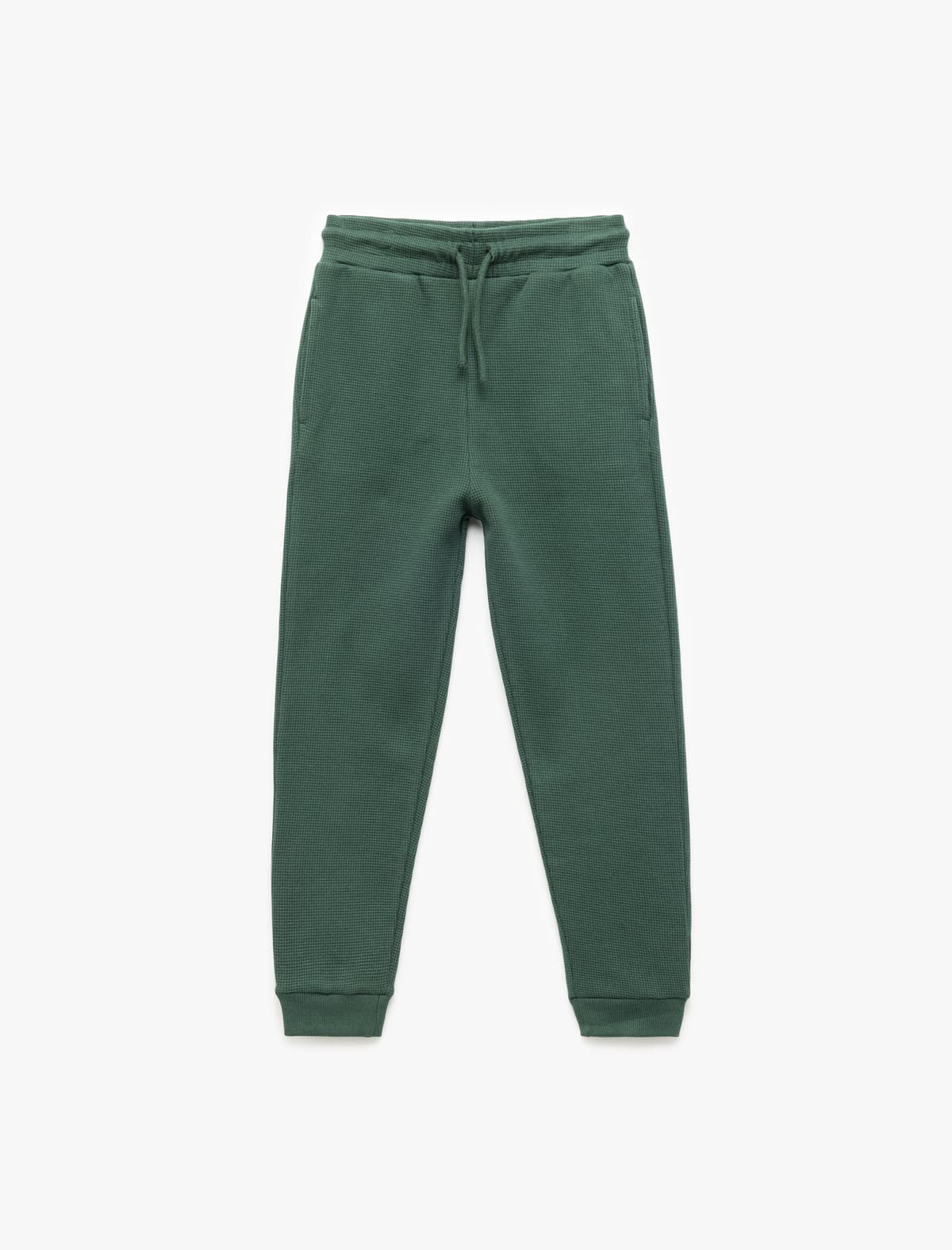 Krujeva Belli Teksturalı Pambıq Basic Jogger Sweatpants