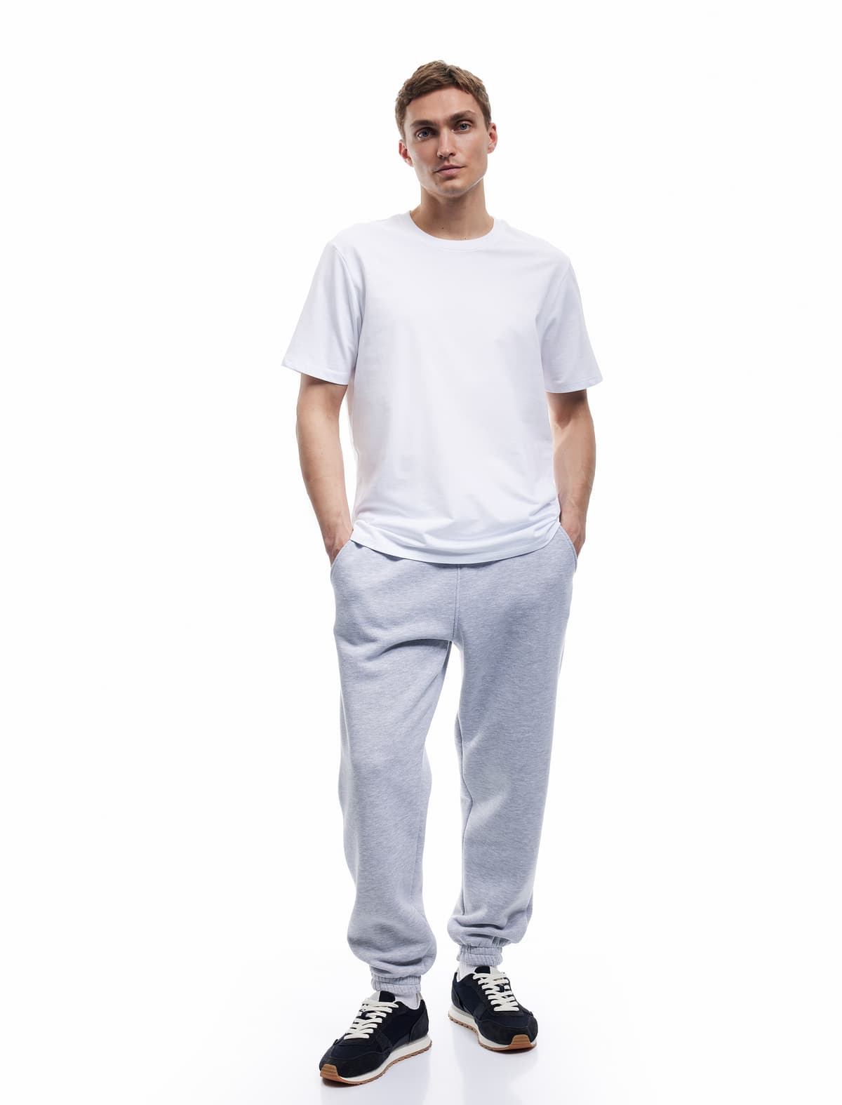 Cib detallı və kəmərli kəmərli Jogger İdman Sweatpants