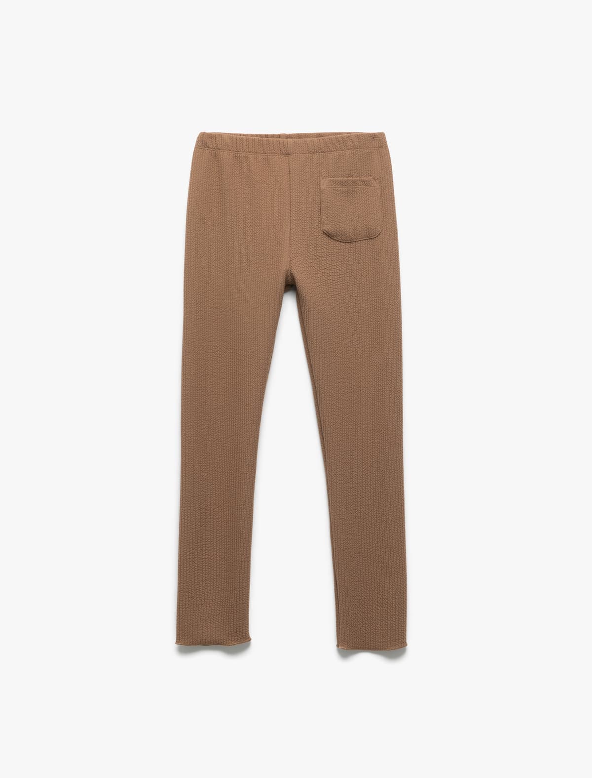 Elastik Bel və Yivli Cib Detallı Əsas Leggings