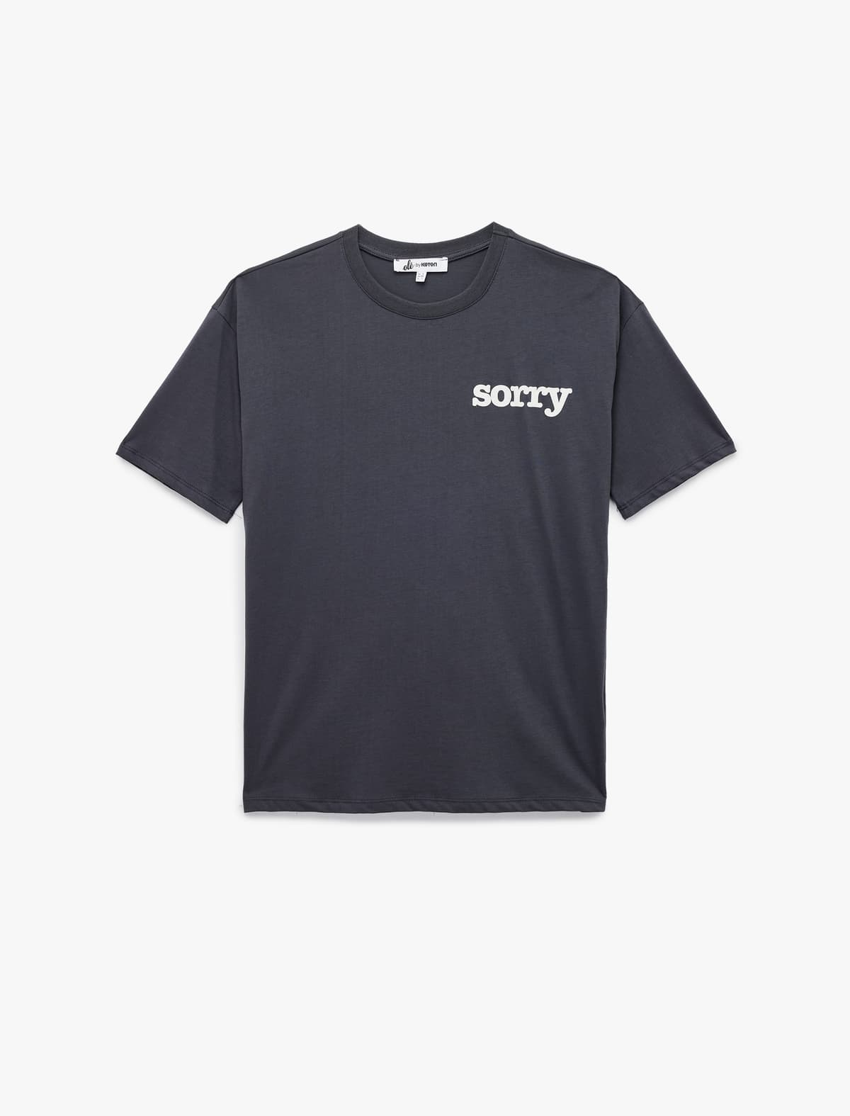 Pambıqdan Qısaqol Yakalı Çaplı T-shirt