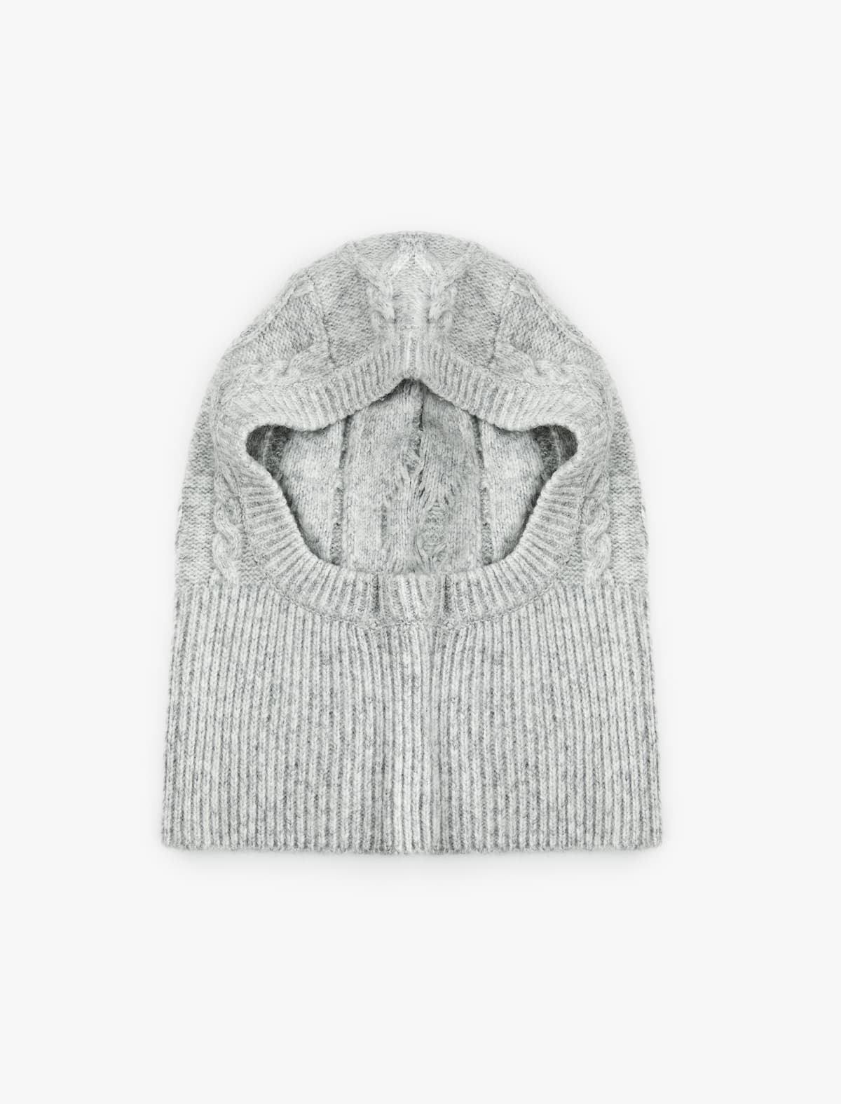 Saç Trikotaj Teksturalı Balaclava Beret