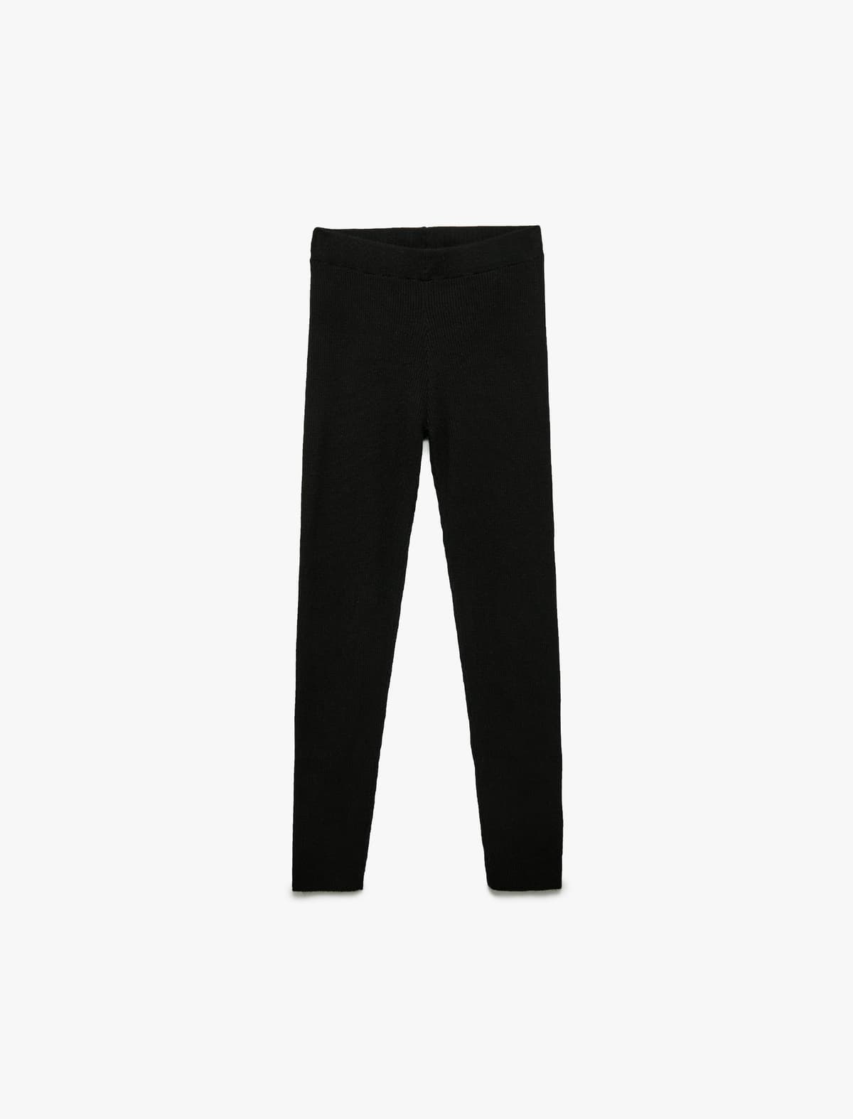 Viskoz Qarışığı Yivli Slim Fit Basic Trikotaj Şalvar