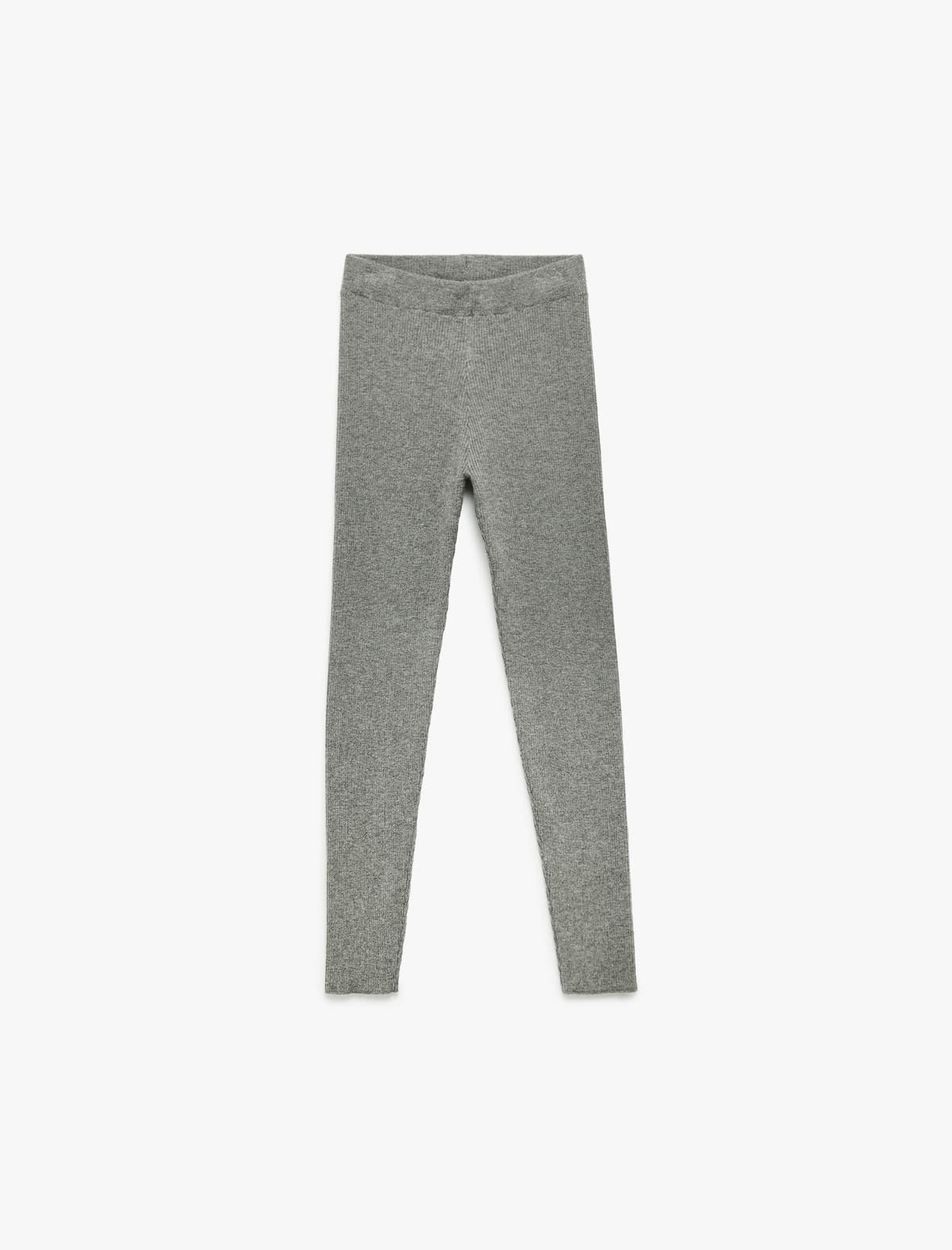Viskoz Qarışığı Yivli Slim Fit Basic Trikotaj Şalvar