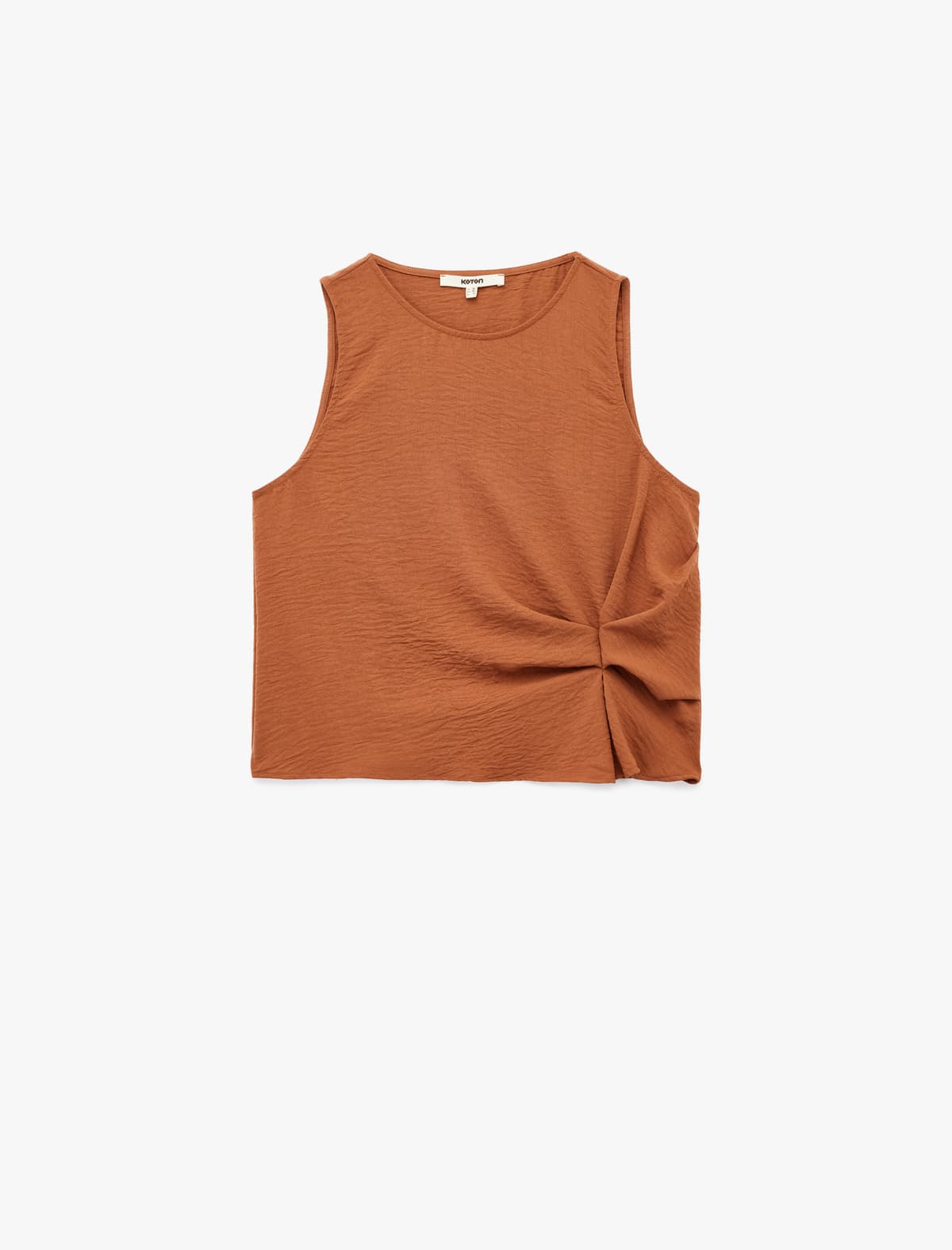 Qolsuz Ekipaj Yaka Detaylı Bluza