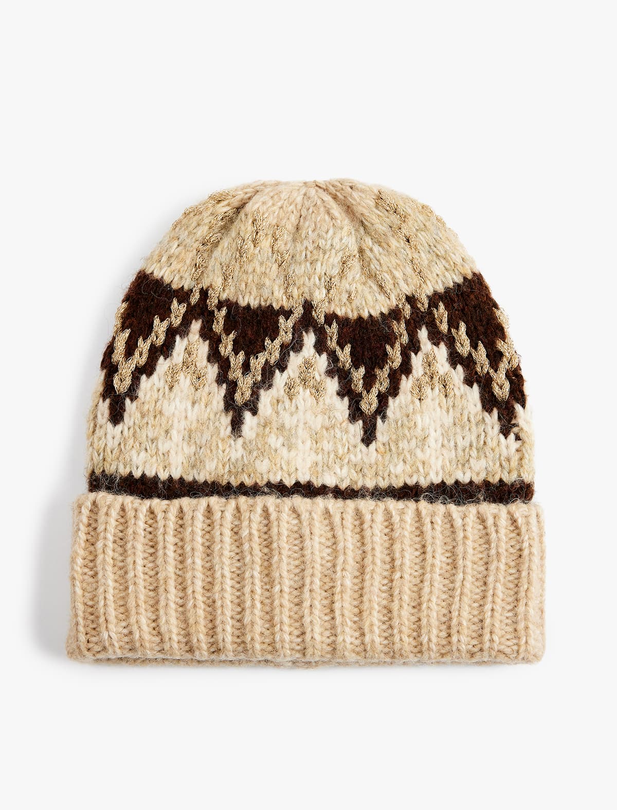 Parıltılı Laylı Qış Temalı Trikotaj Beret