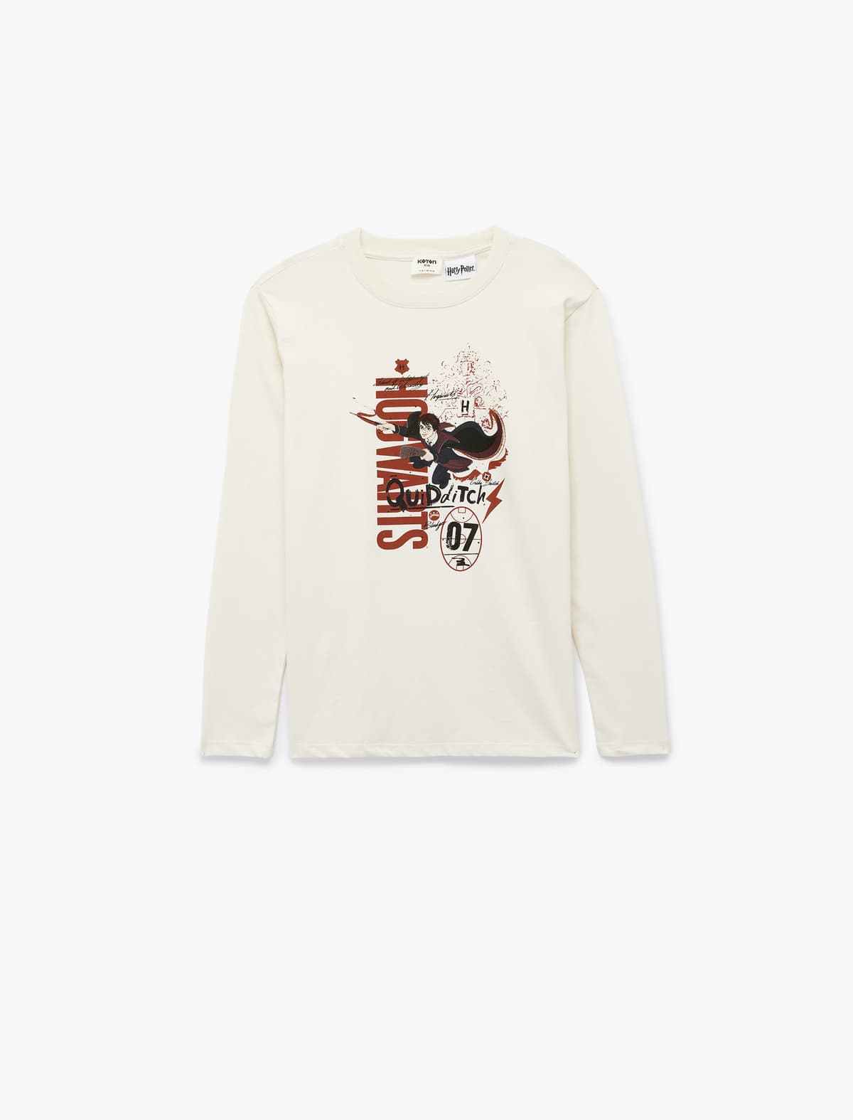 Pambıq Harri Potter Çaplı Uzunqol Lisenziyalı Böyük Boy T-shirt