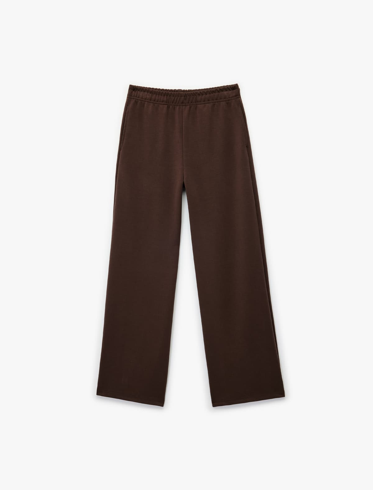 Modal Qarışıq Basic Geniş Ayaqlı Sweatpants