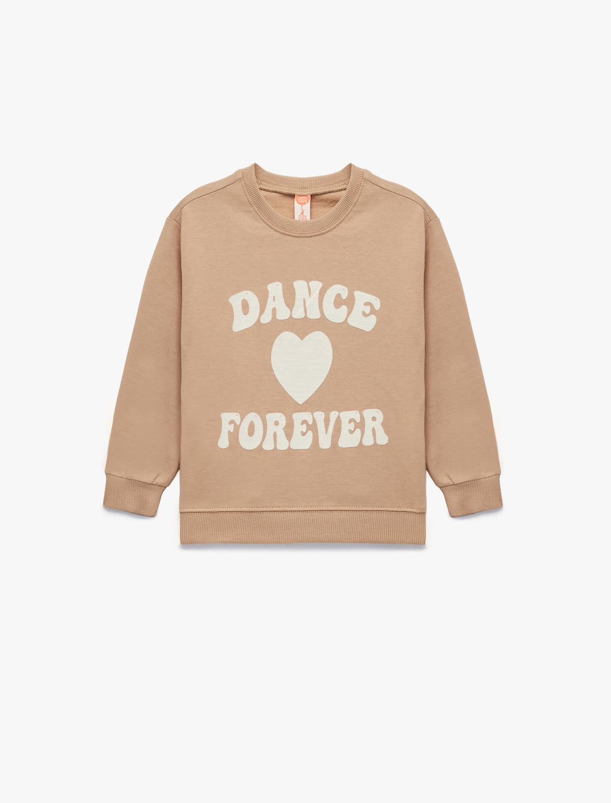 Çaplı Pambıq Uzunqol Ekipaj Yakalı Sweatshirt