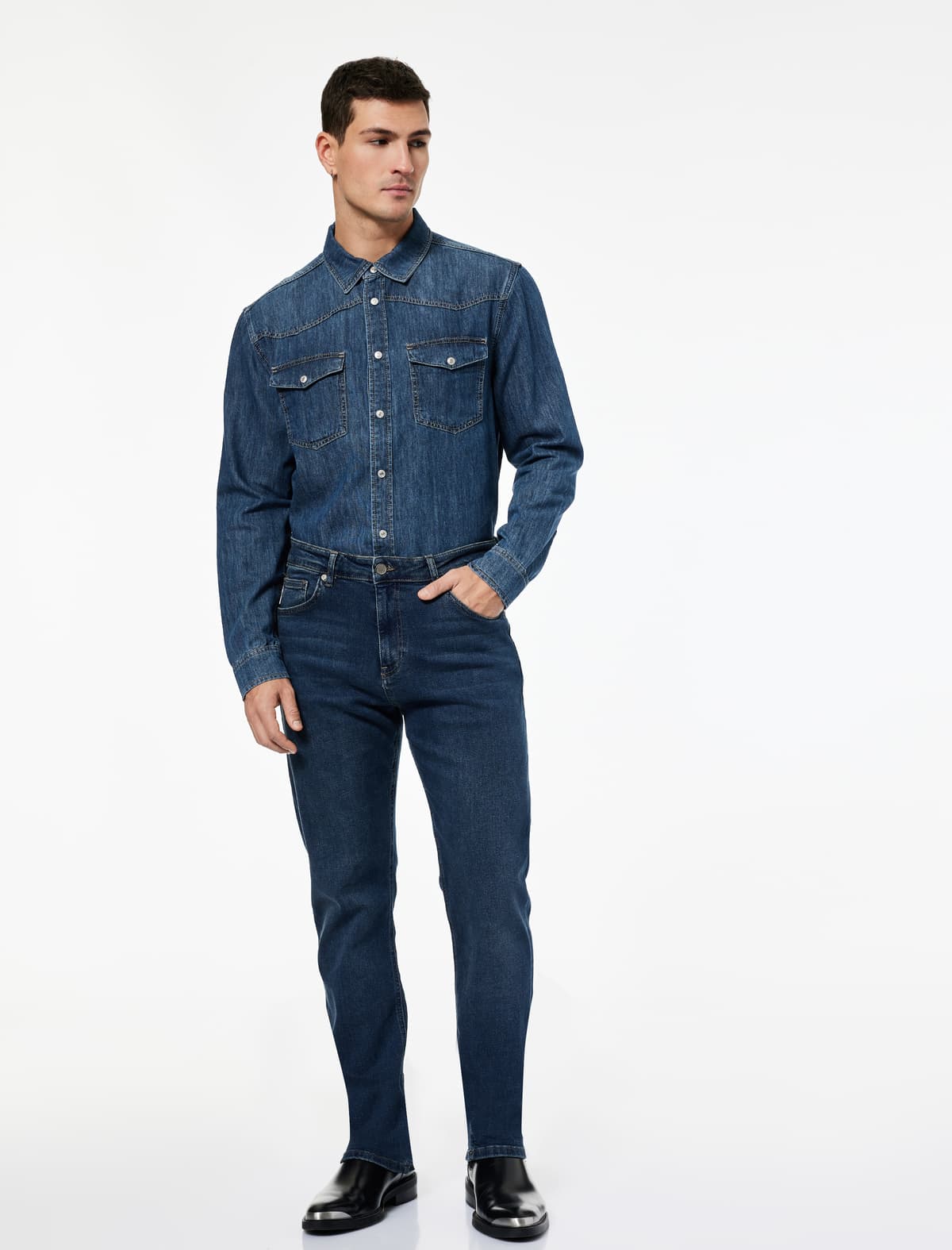 Normal Bel 5 Cib Slim Fit Jean Şalvar - Brad Jean