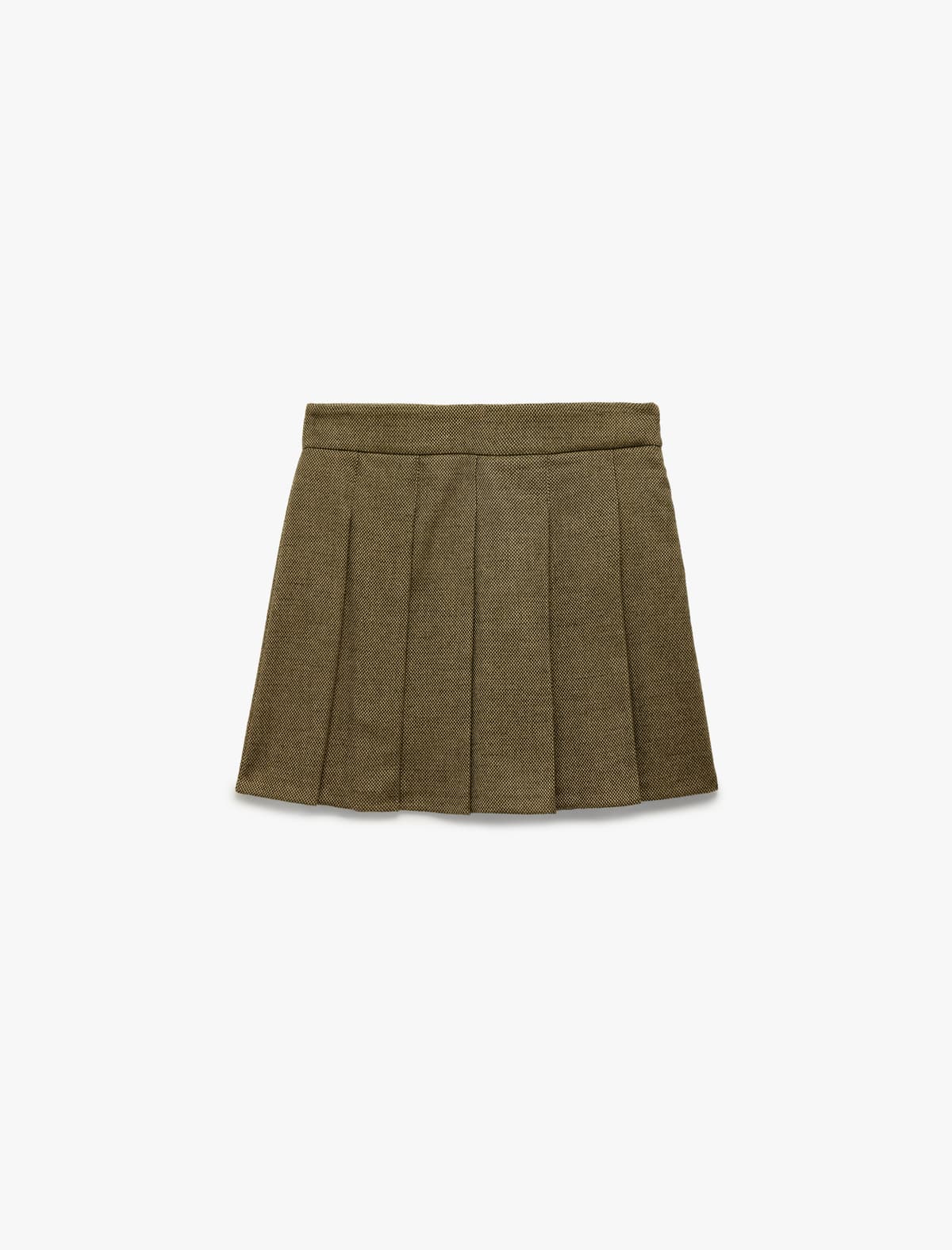 Slim Fit Qalın Qatlı Mini Etek