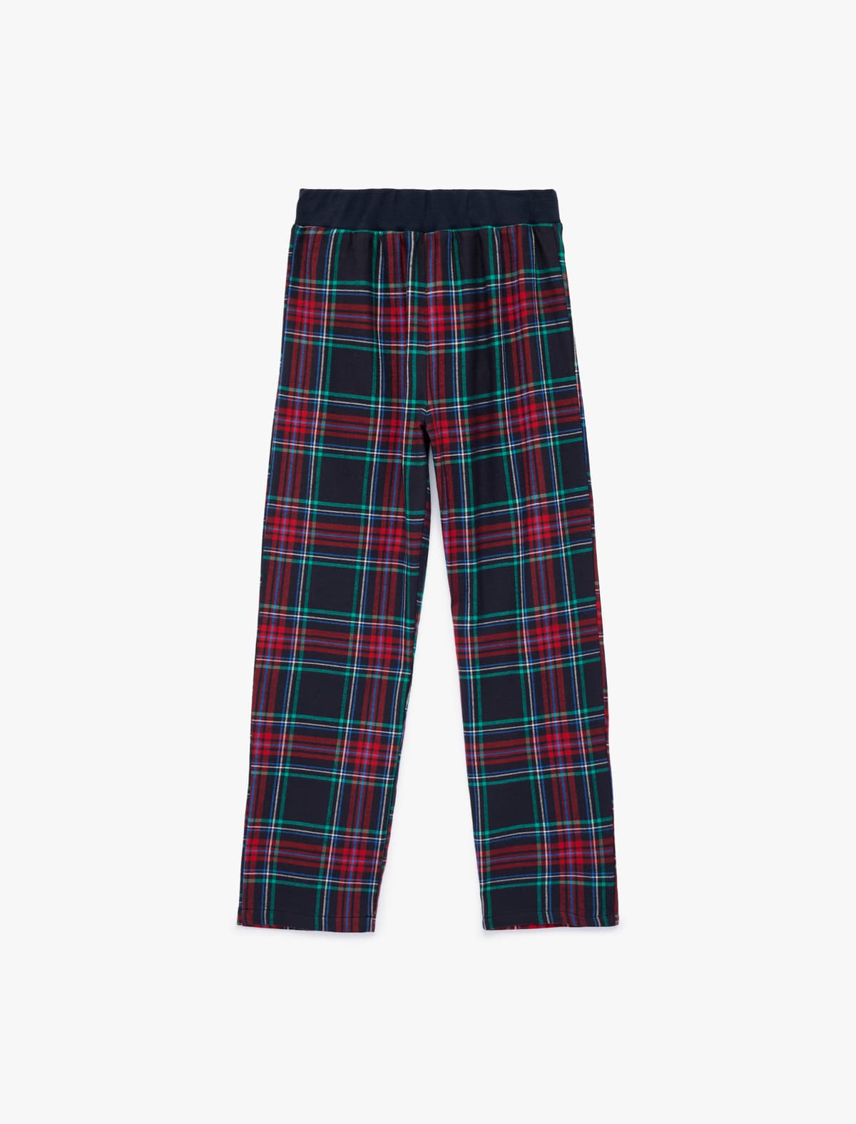 Elastik Belli Pambıq Plaid Pijama Altı