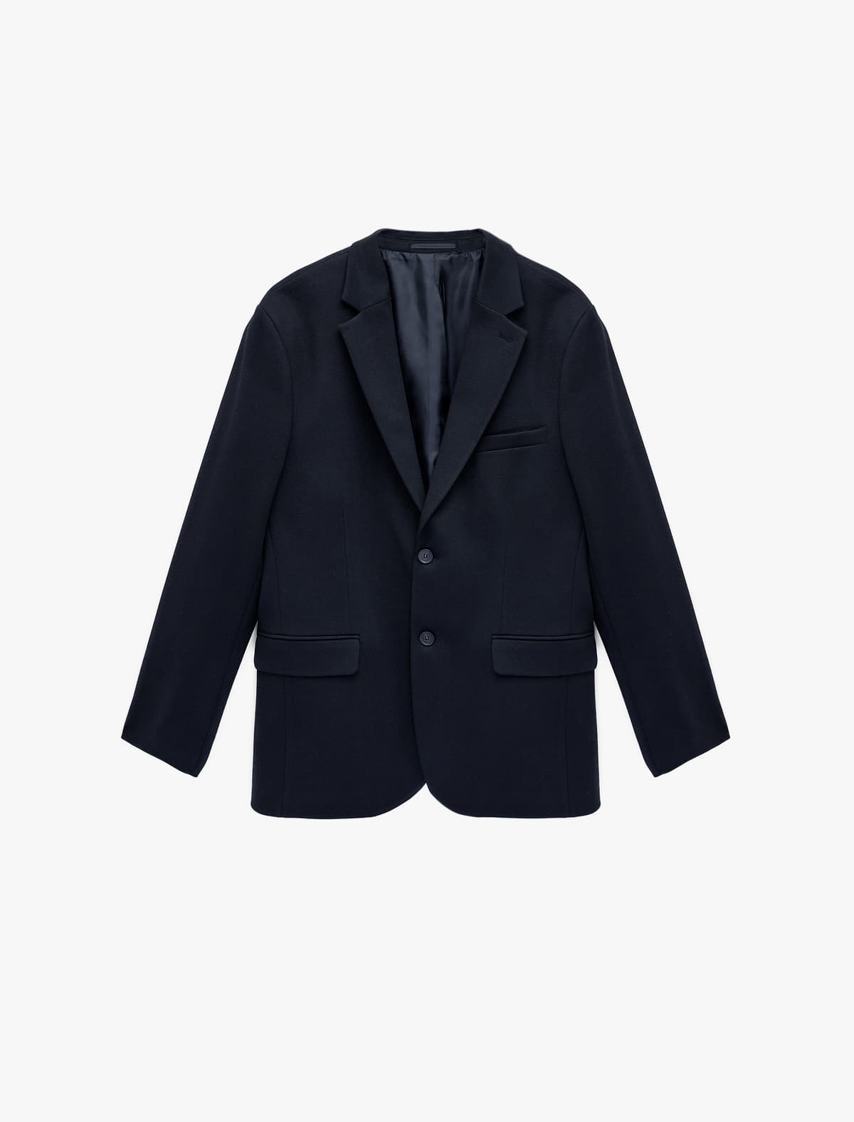 Uzunqol Qapaqlı Cib Düyməli Slim Fit Mono Yaxa Blazer Gödəkçə