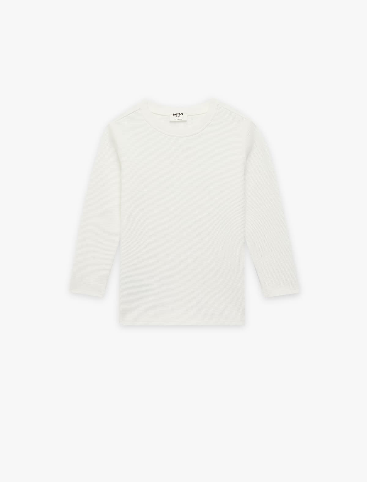 Pambıq Uzunqol Ekipaj Yaka Basic T-shirt