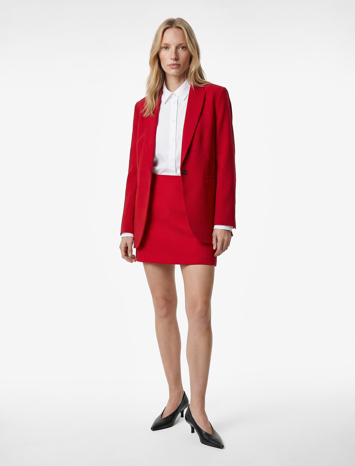 Normal fit A Kəsilmiş Mini Etek