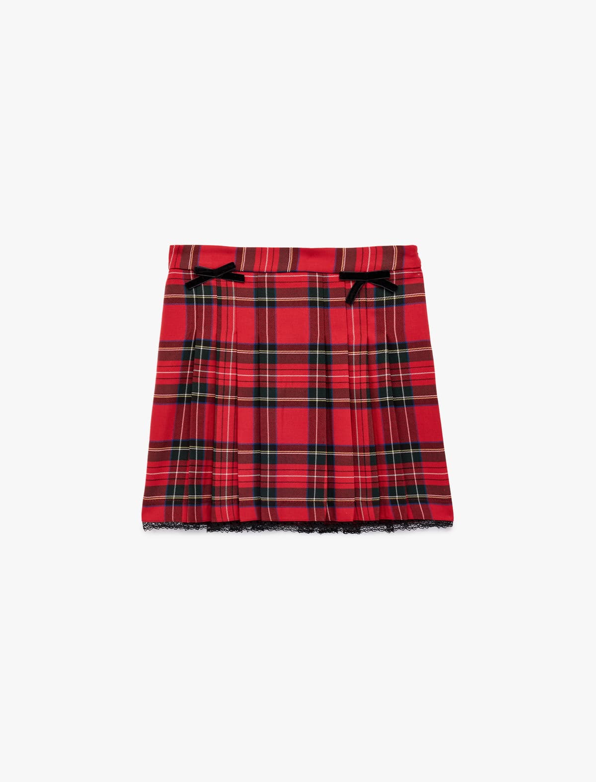Tənzimlənən Elastik Viskoza Qarışıqlı Qat-qapalı Plaid Etek