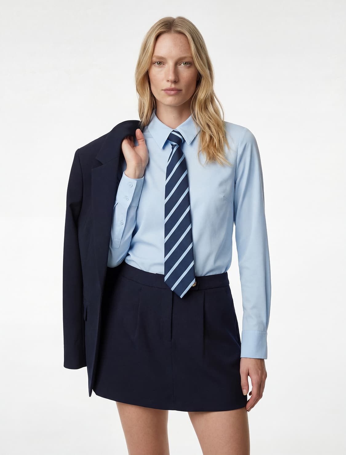Normal Fit Klassik Yaxa Uzunqol Köynək