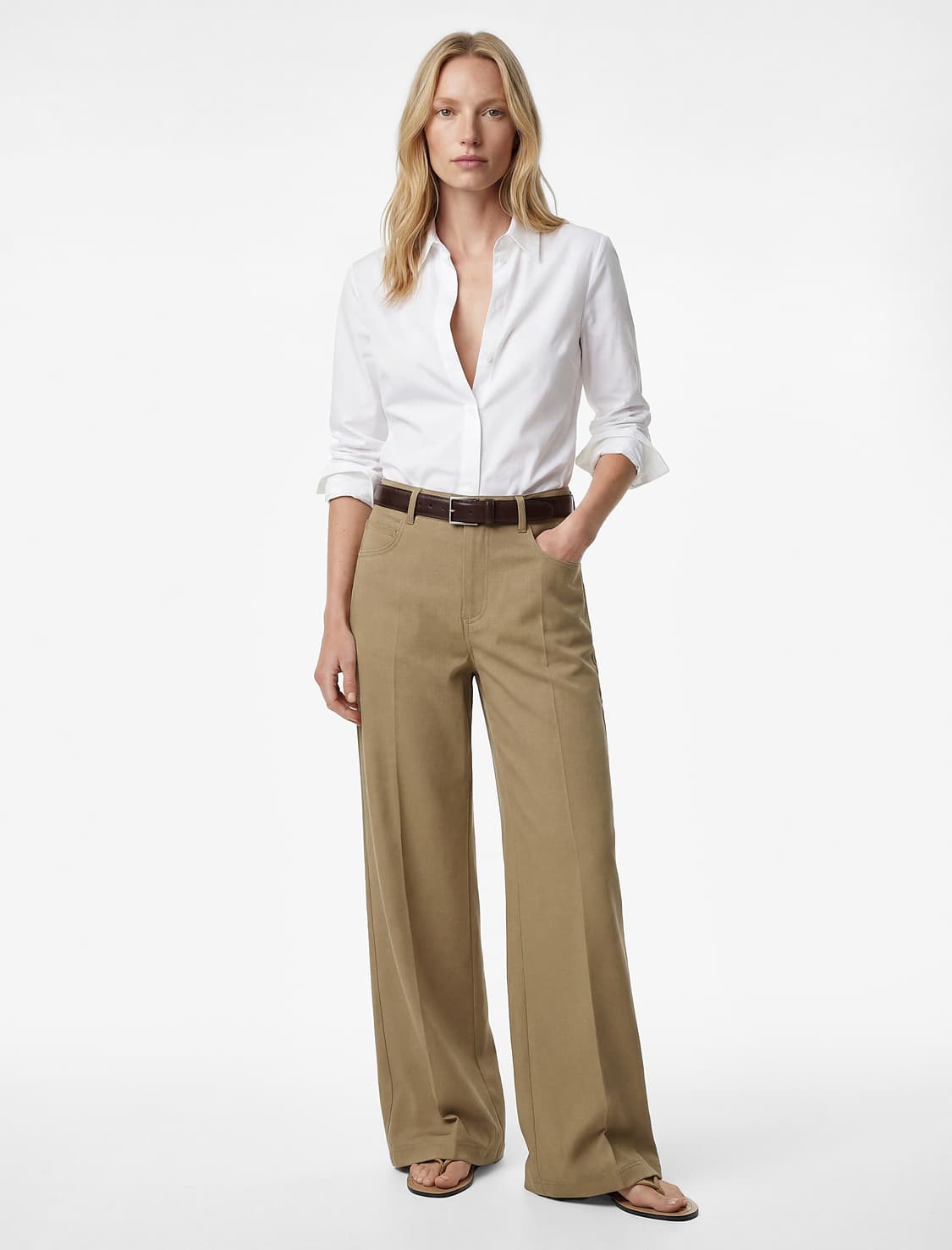 Normal Fit Klassik Yaxa Uzunqol Köynək