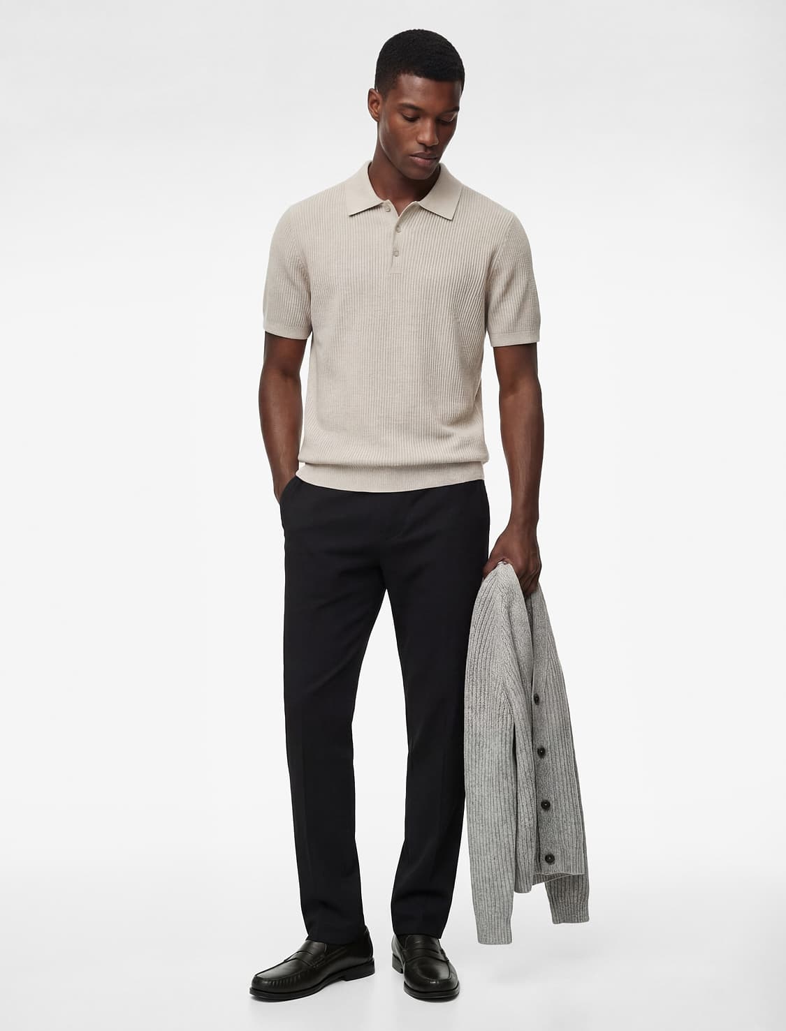 Slim Fit Normal Bel Cib Parça Şalvar