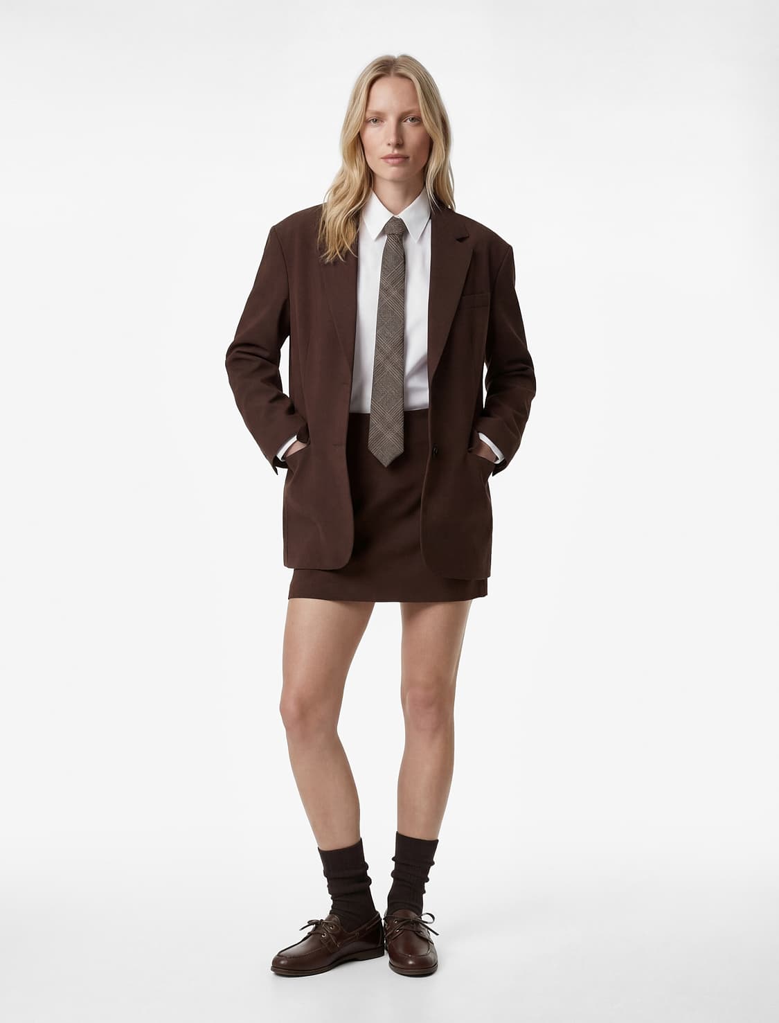 Normal Fit A Kəsilmiş Mini Etek