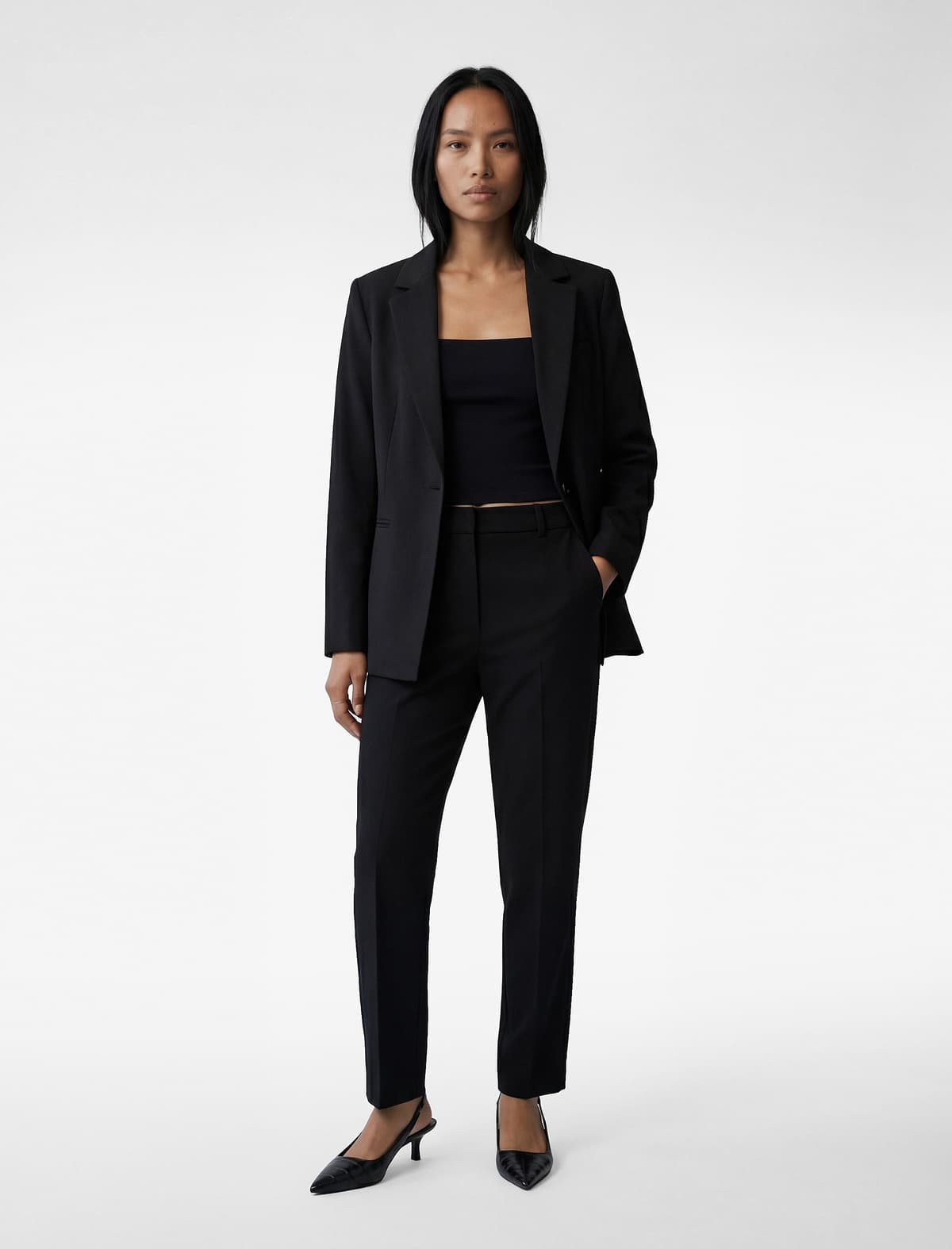 Slim Fit Normal Bel Siqaret Şalvar