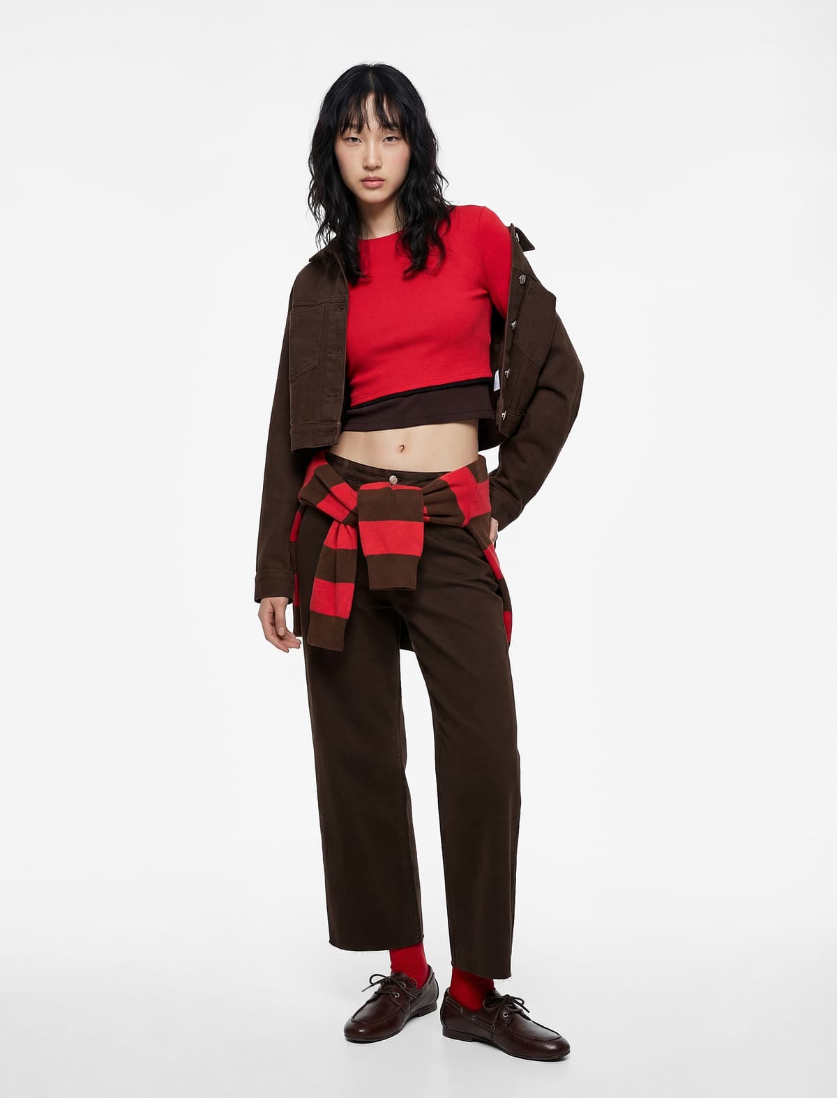 Normal Bel Relaxed Fit Cut-Ayaqlı Jean Şalvar - Culoette Jean