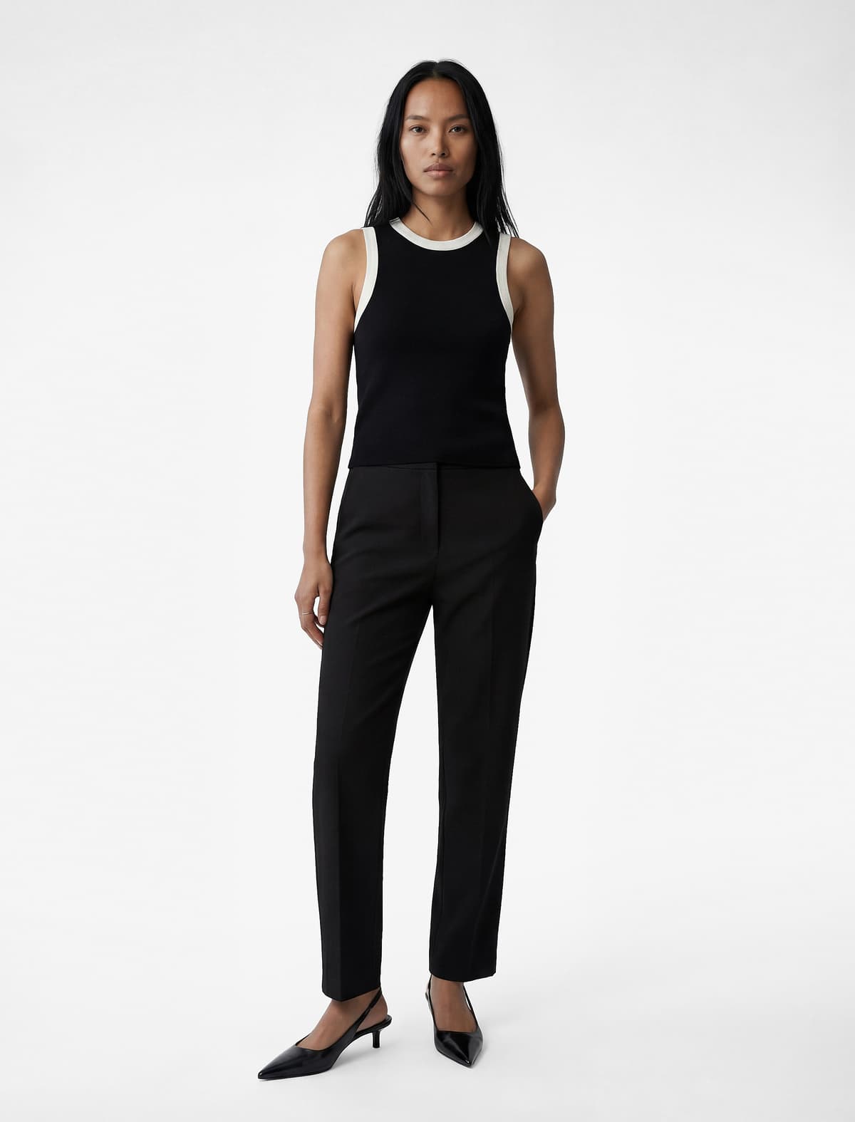 Slim Fit Cib Normal Bel Siqaret Şalvar