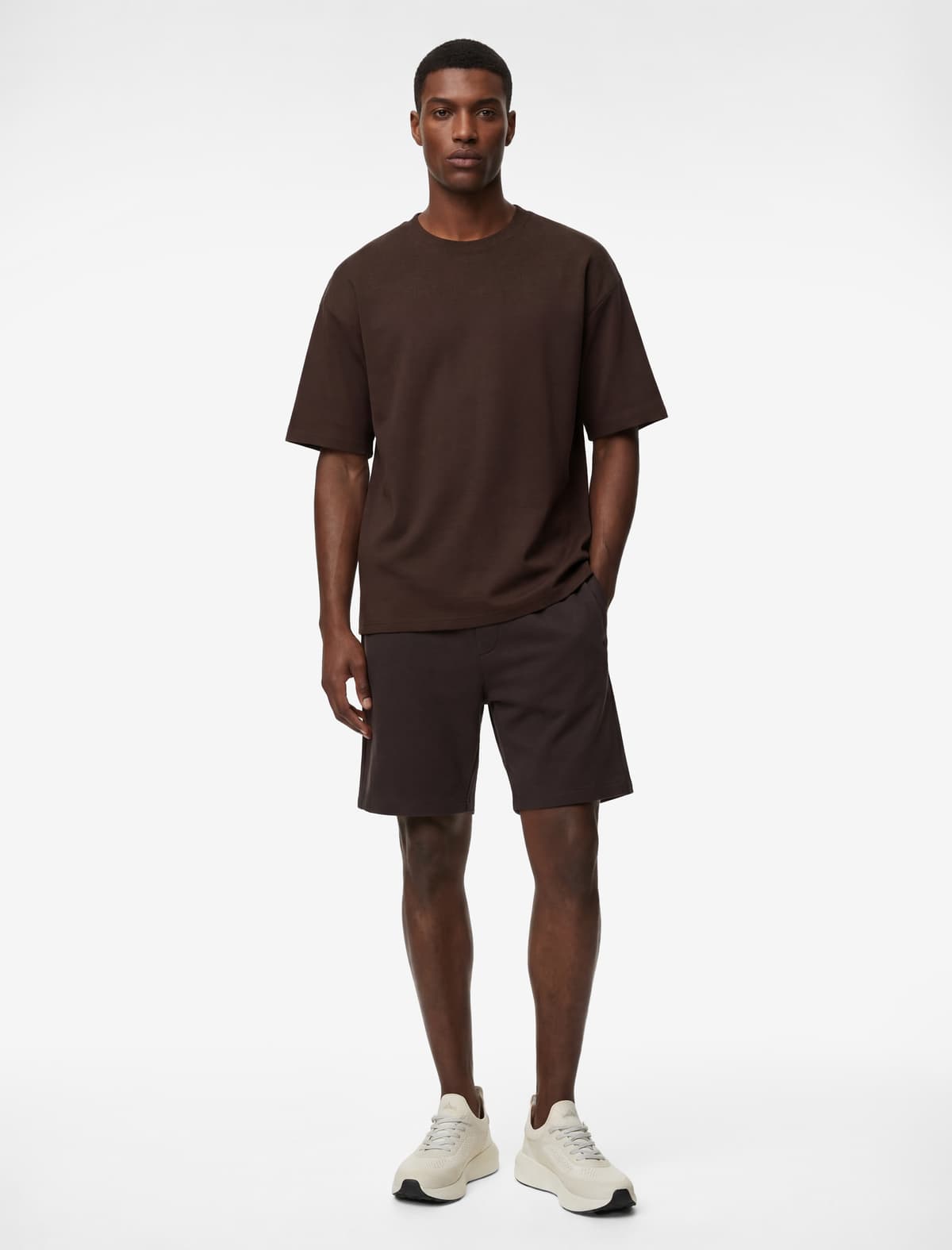 Regular Fit Qısaqol Ekipaj Yaka Pambıq Basic İdman T-shirti