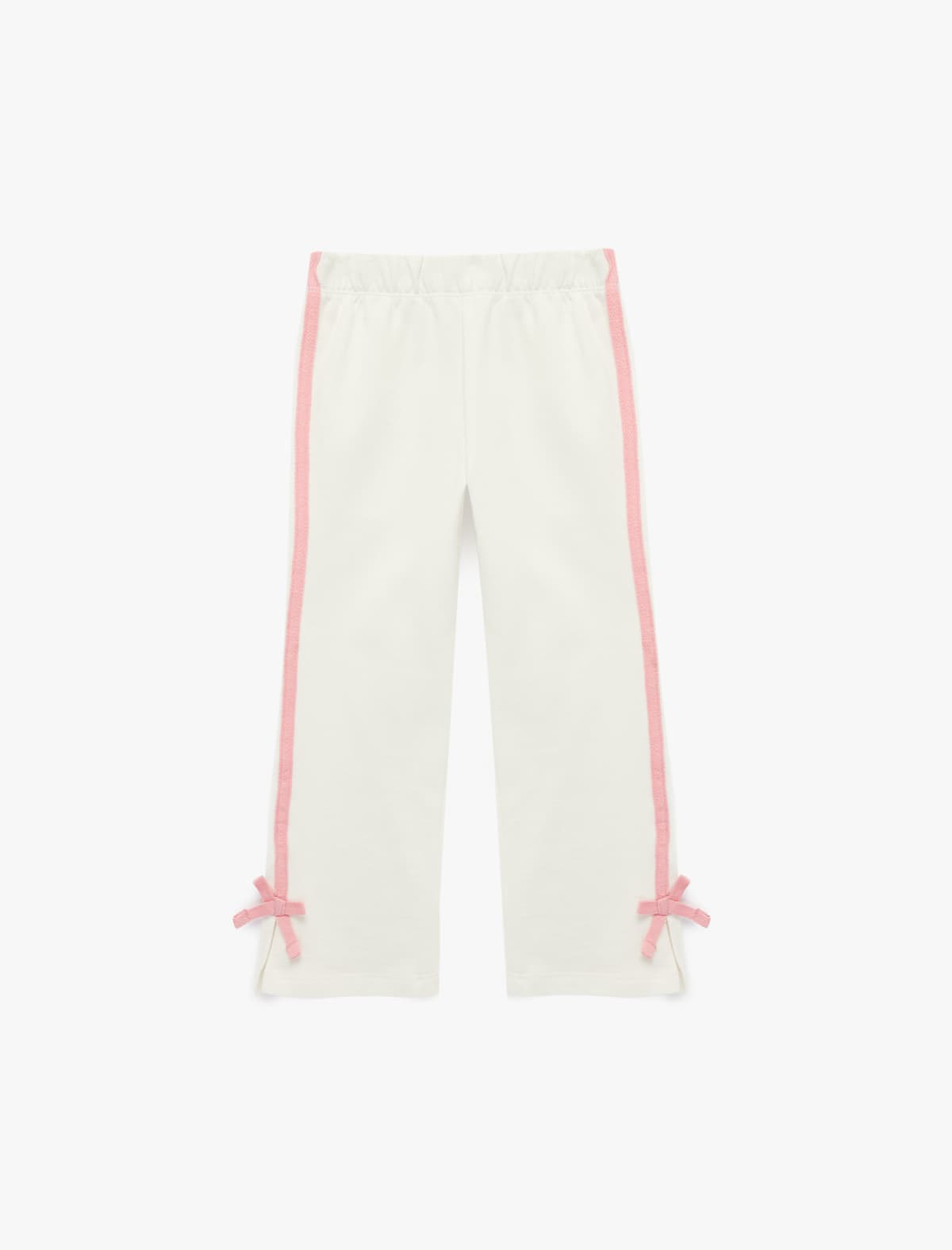 Pambıq Bel Elastik Kəmərli Yay Detaylı Geniş Paçalı Sweatpants