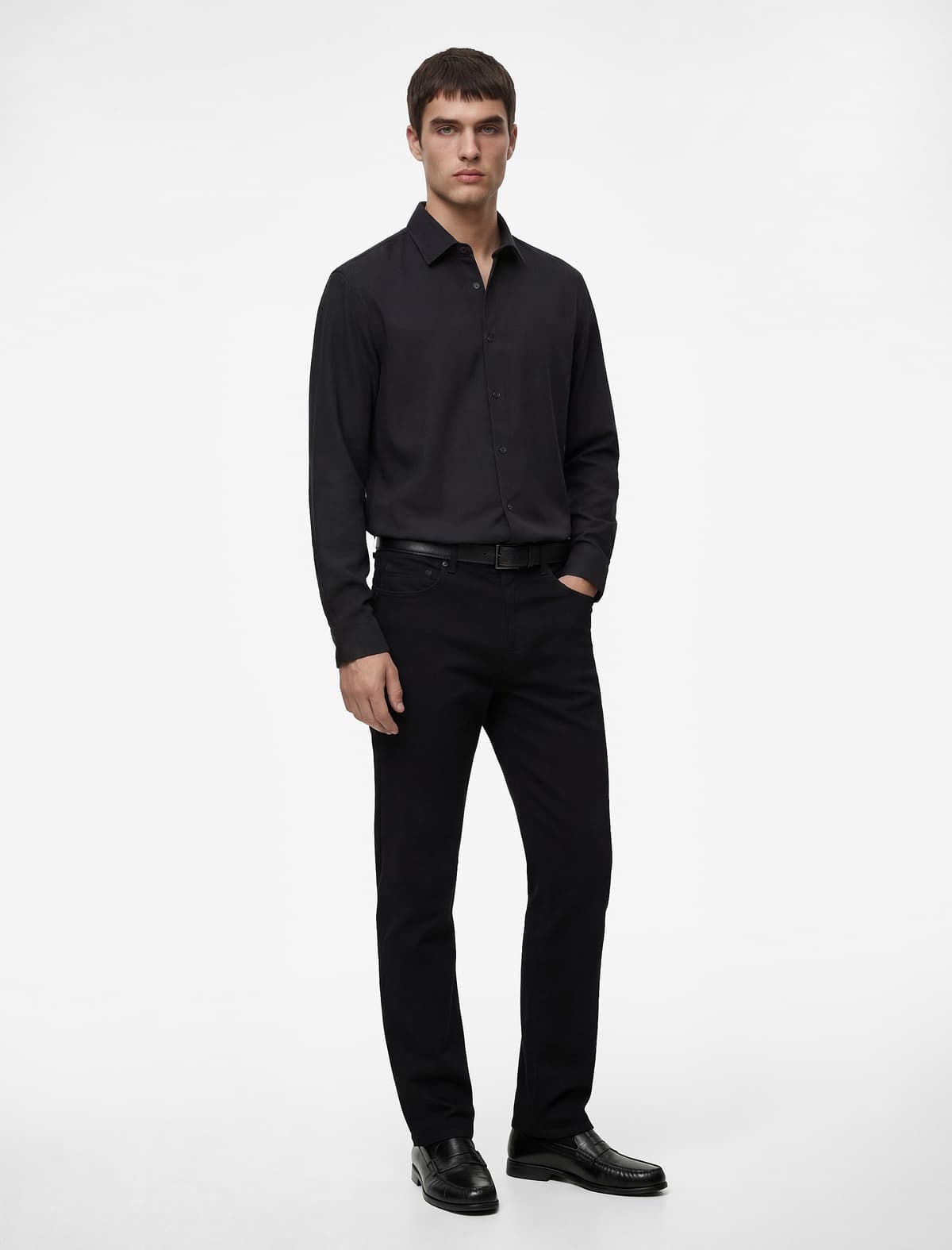 Pambıq Normal Bel Slim Fit Jean Şalvar - Brad Jean
