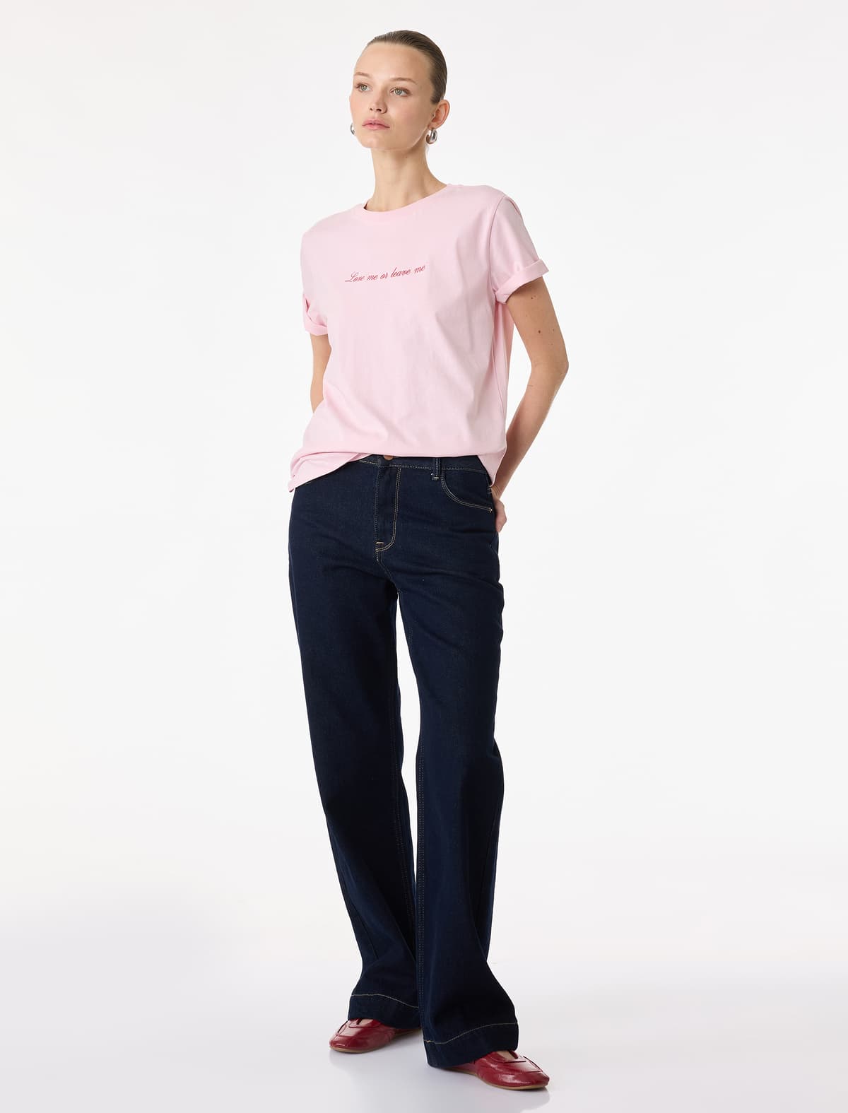 Regular Fit Qısaqol Çaplı Ekipaj Yakalı Çaplı T-Shirt