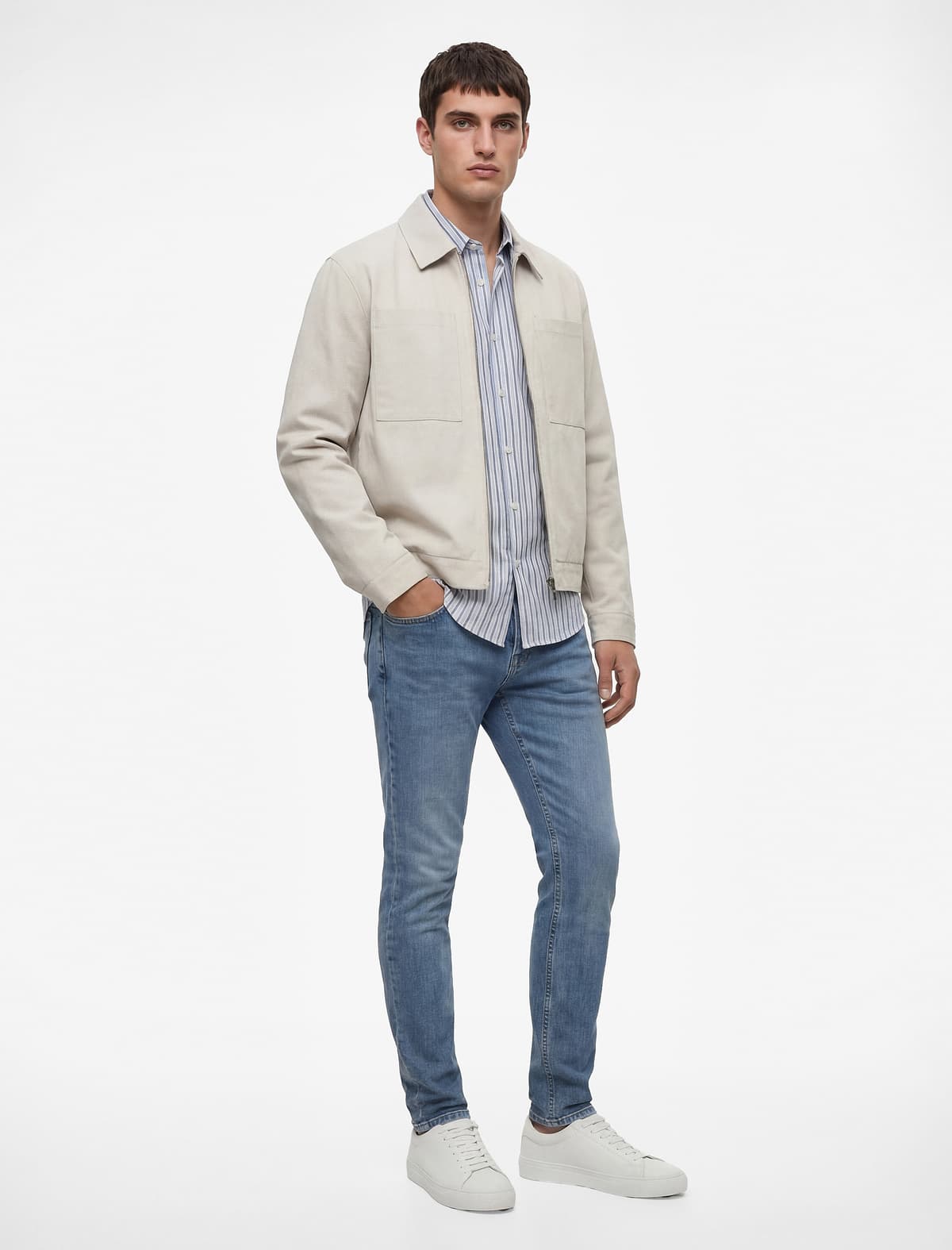 Normal Bel Pambıq Skinny Fit Jean Şalvar - Michael Jean