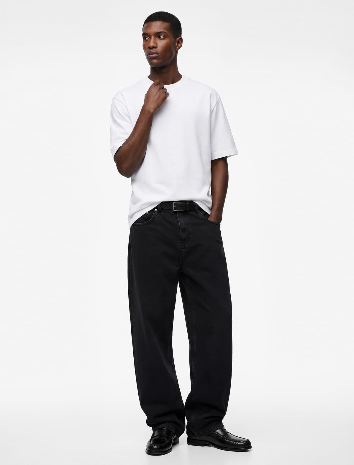 Normal fit Dəyirmi yaxa Pambıq Basic Qısaqol tişört