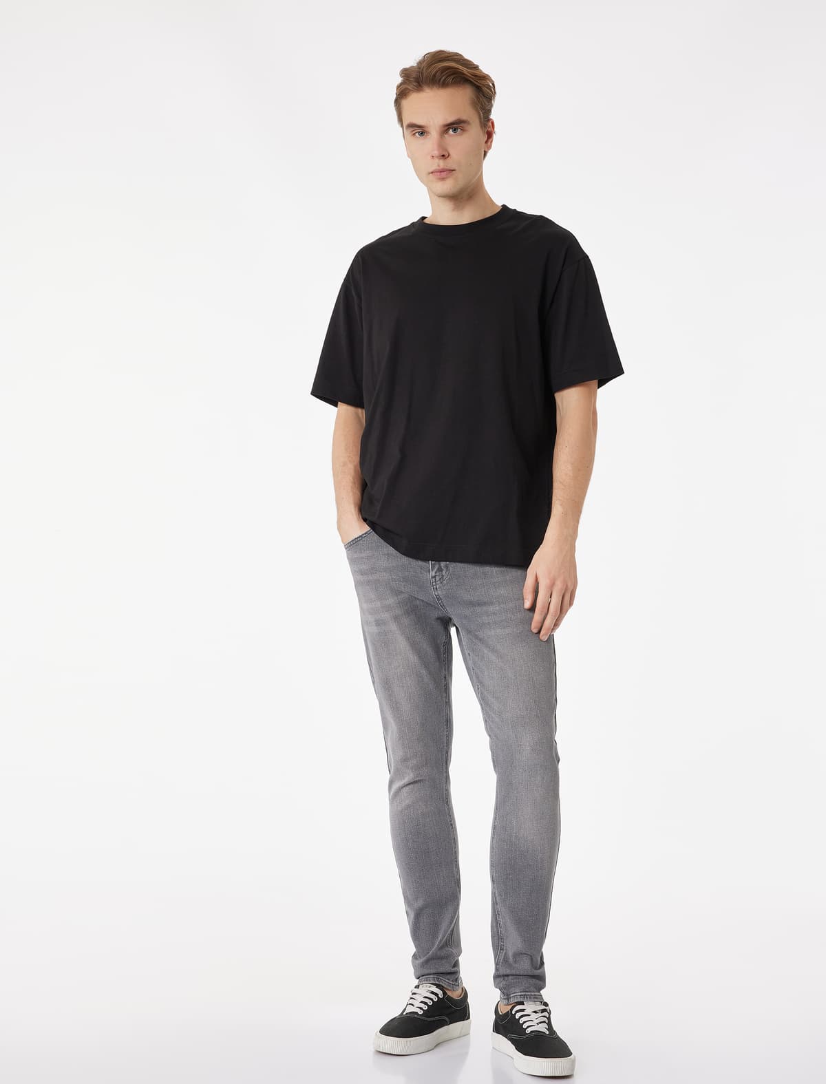 Normal Bel Pambıq Cib Skinny Fit Jean Şalvar - Michael Jean