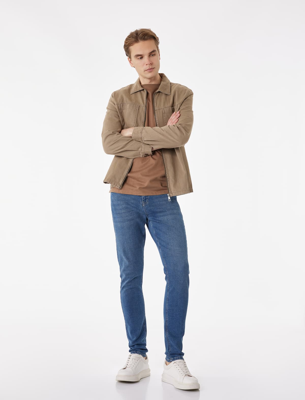 Pambıq Normal Bel Skinny Fit Jean Şalvar - Michael Jean